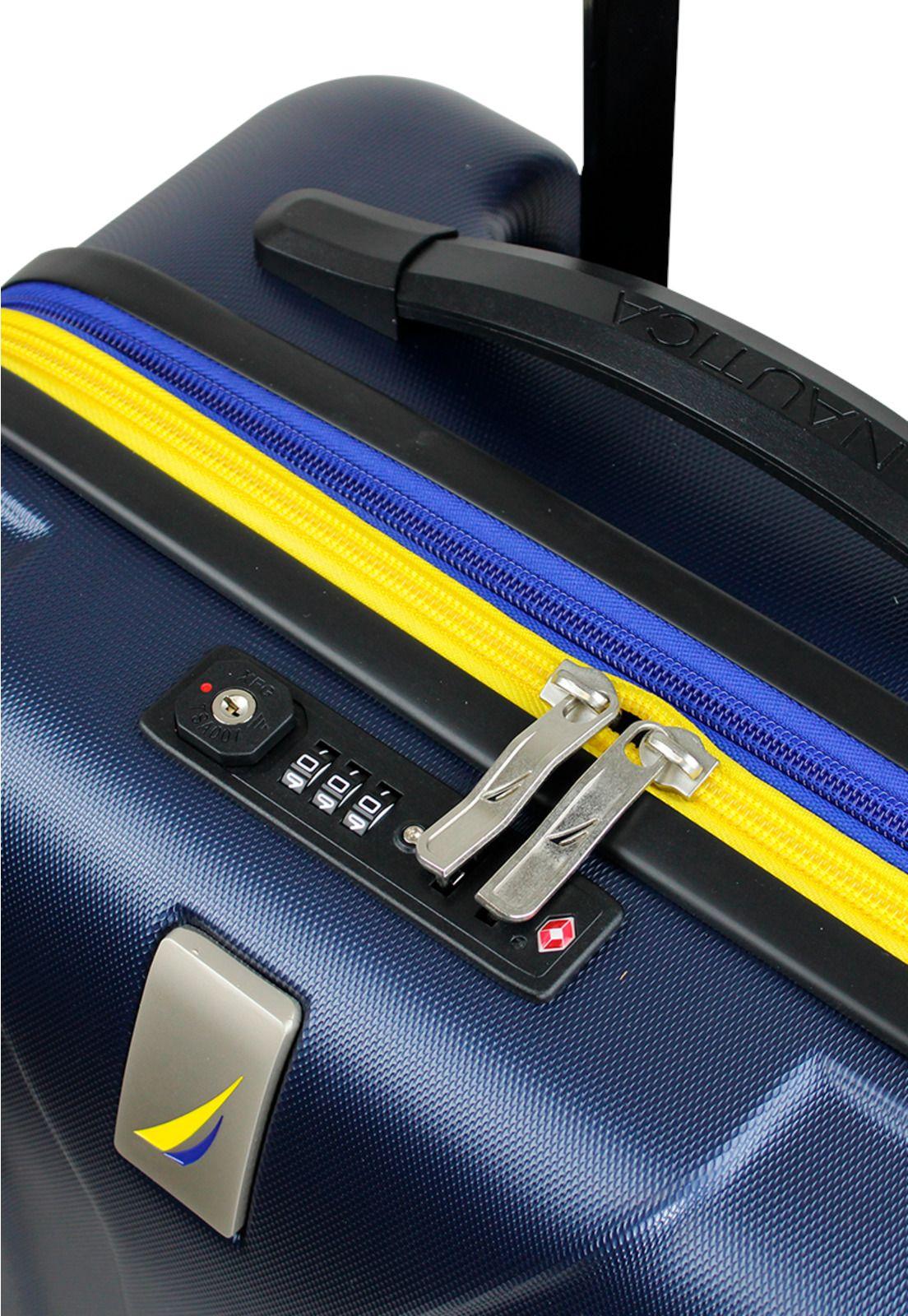 Set 3 Maletas Prime S+M+L + Organizador azul Nautica-7