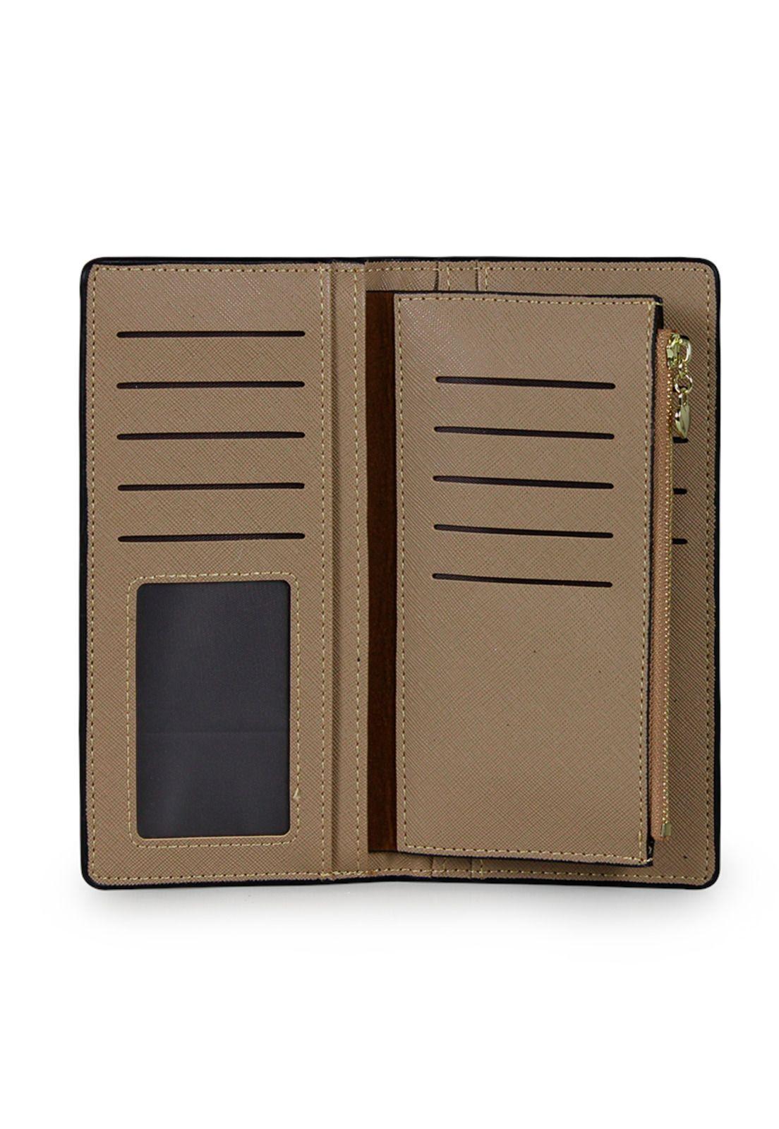Pack Billetera Vesta taupe + Pañuelo Omani beige Carven-6
