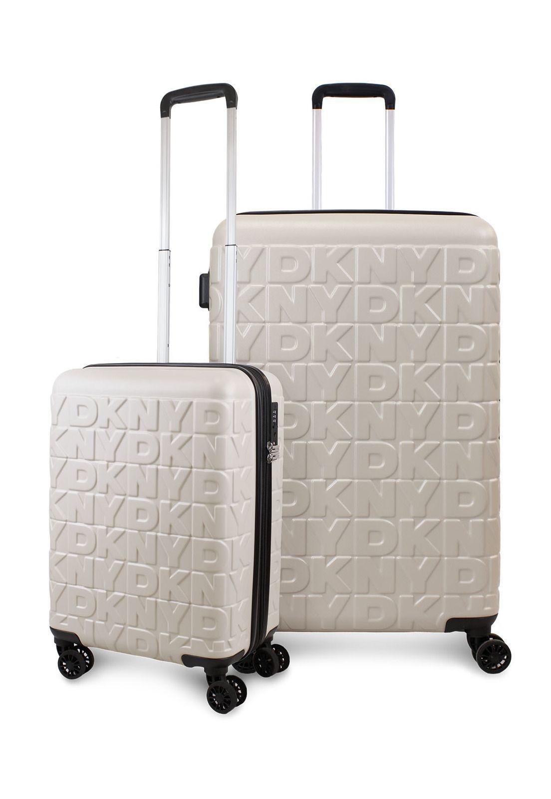 Pack 2 Maletas Donna Karan Meghan S 10k + L 23k beige DKNY-0