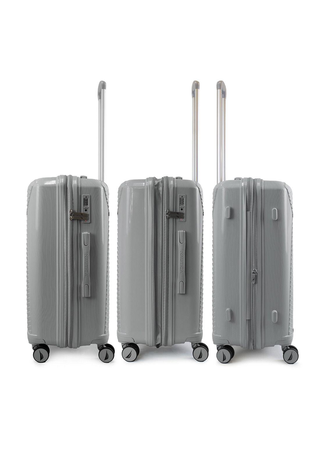 Pack 2 maletas Nautica Niza cabina 10k y mediana 20k gris-6