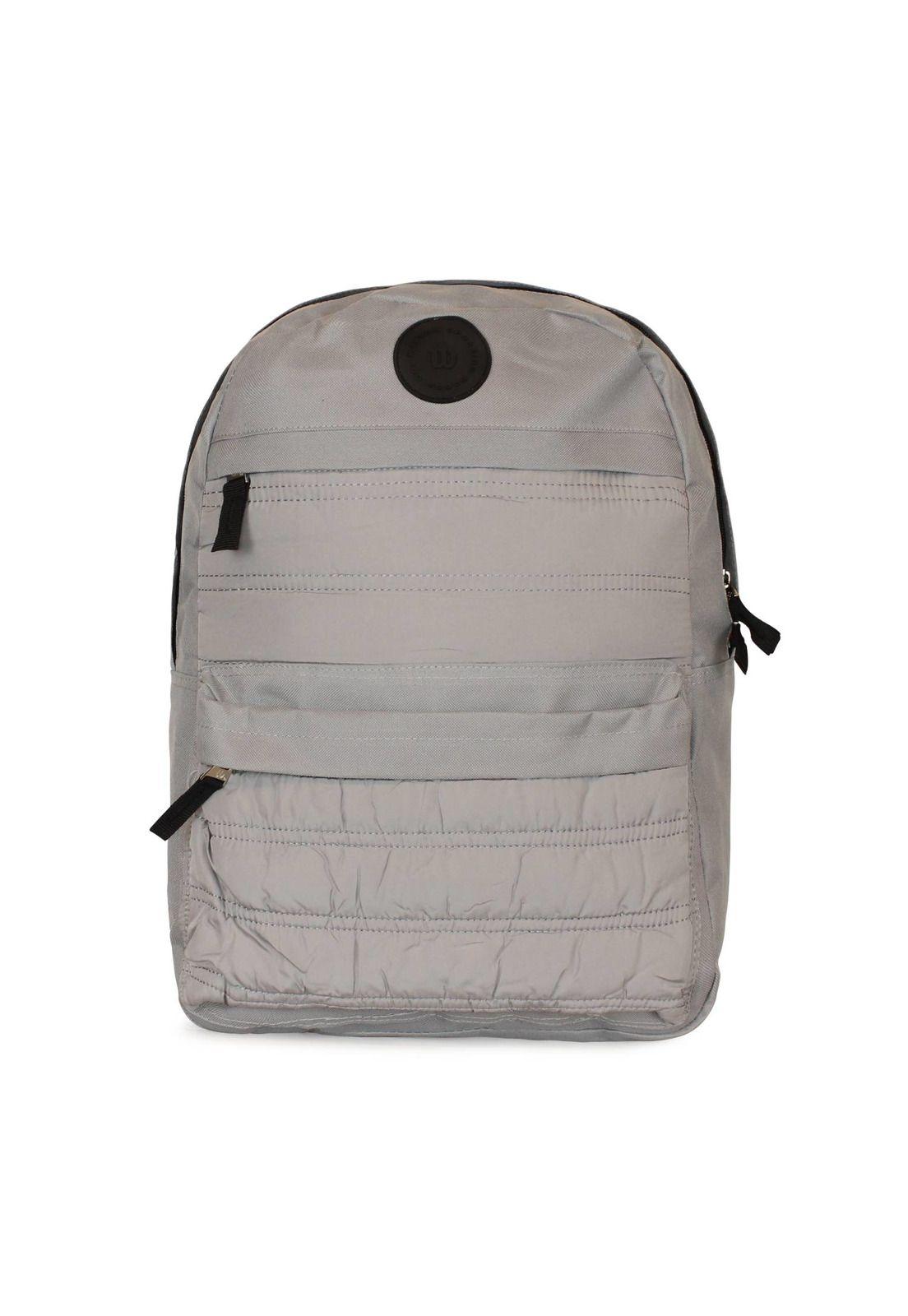 Pack Wilson mochila Kansas gris + banano Oslo negro-3