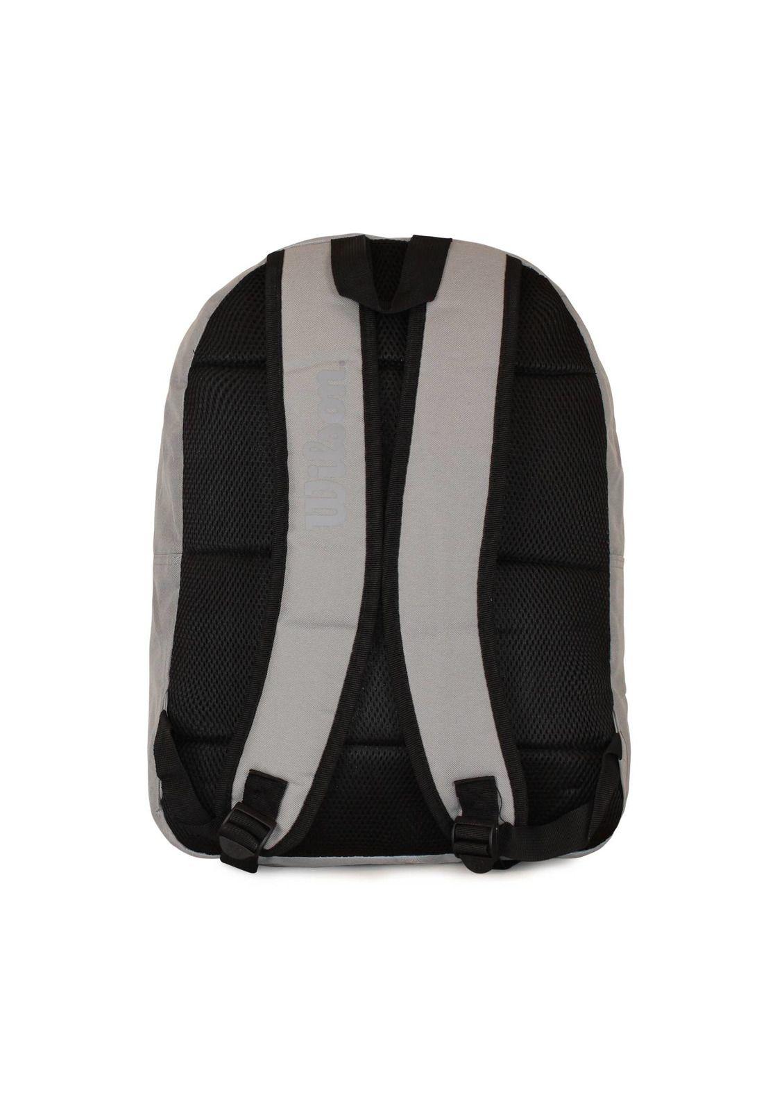 Pack Wilson mochila Kansas gris + banano Oslo negro-5