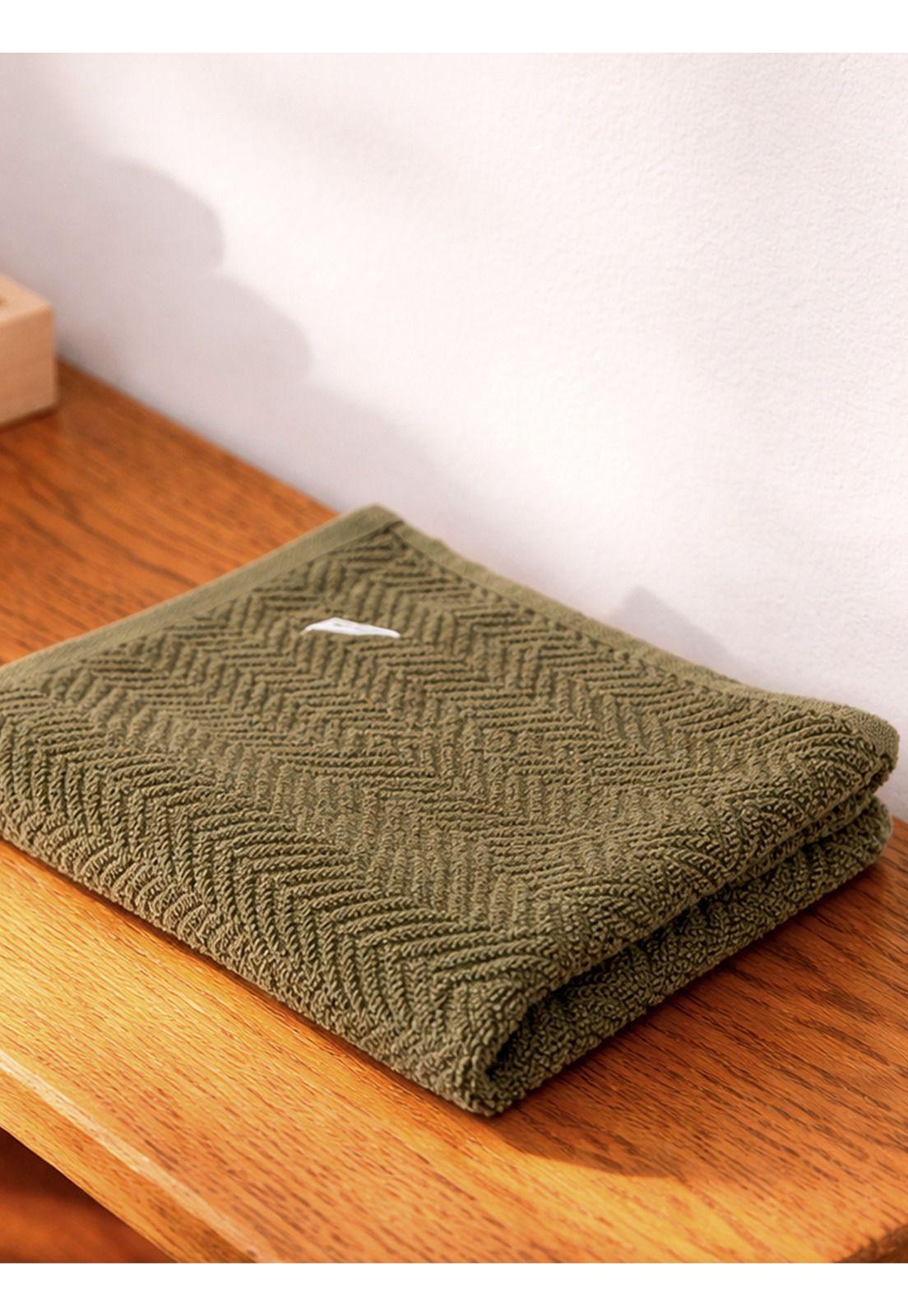 Toalla para manos VIS Nautica 100% algodón alta calidad 30x50cm verde-0