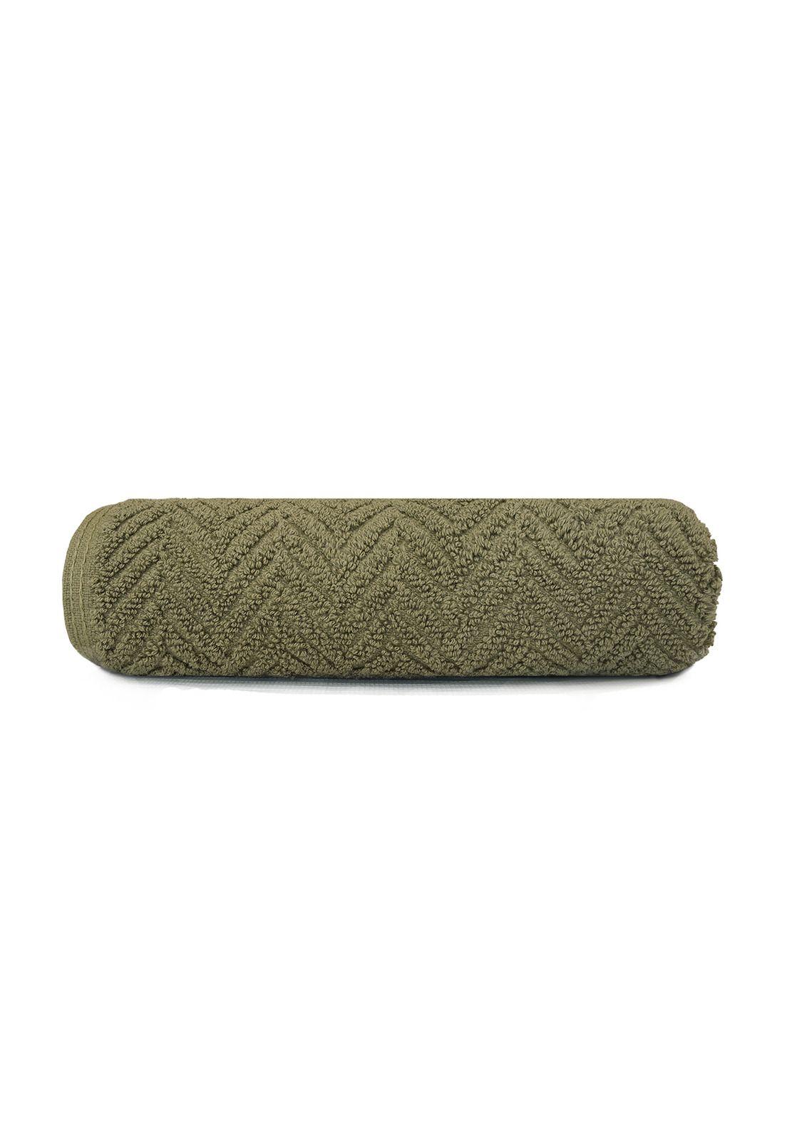 Toalla para manos VIS Nautica 100% algodón alta calidad 30x50cm verde-2