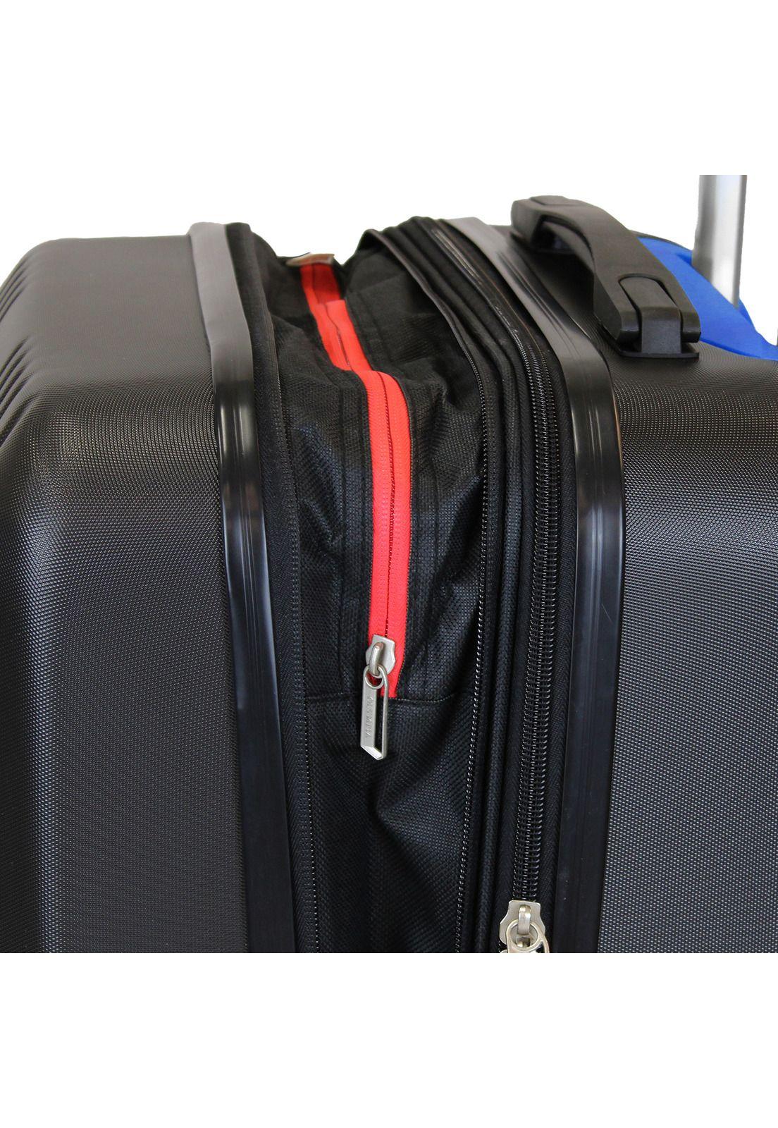 Maleta S de cabina Olympia 10kg negra-azul-5