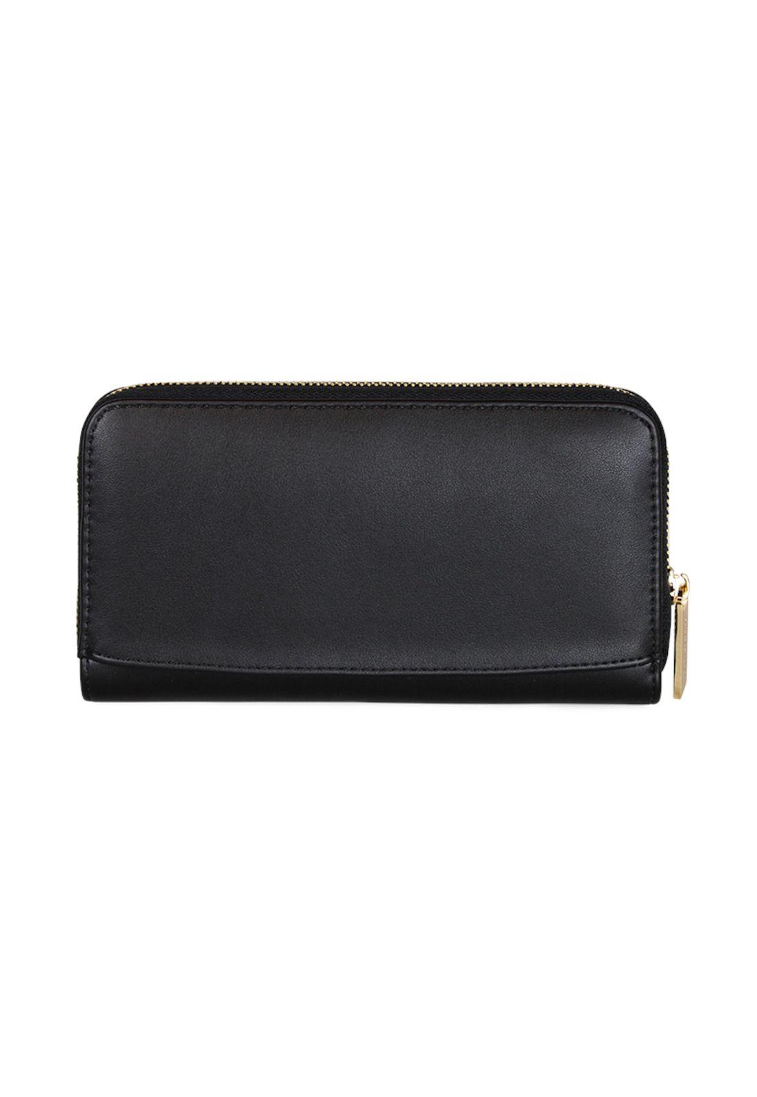 Pack Billetera Goldy negra + Pañuelo Omani negro Kenneth Cole-4
