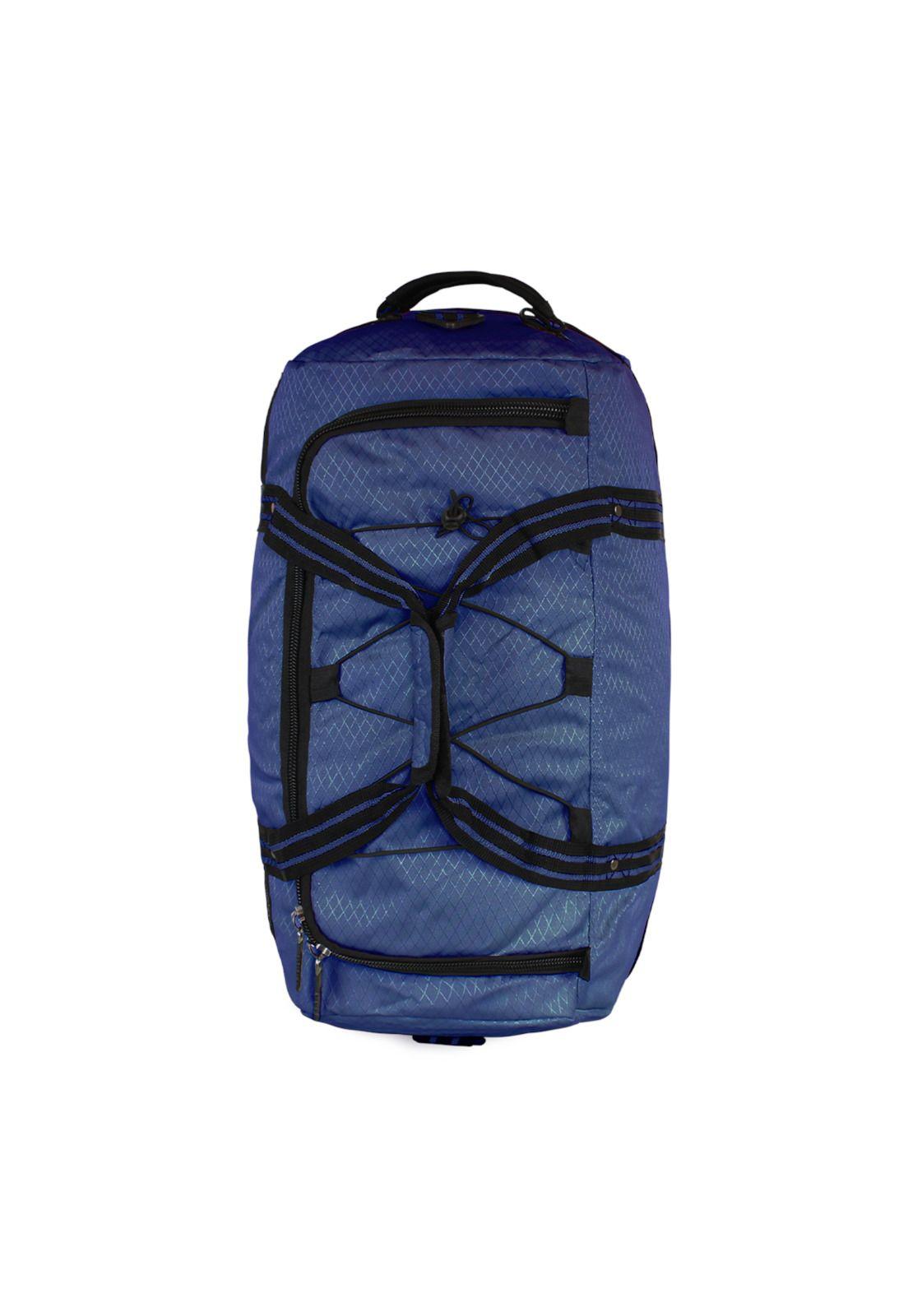 Bolso tipo Mochila con ruedas + Candado Challenger azul-2