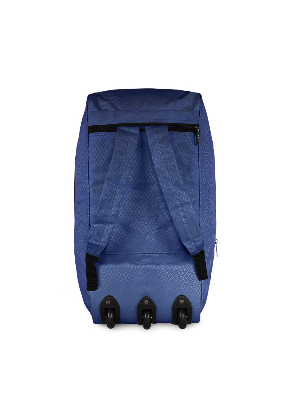 Bolso tipo Mochila con ruedas + Candado Challenger azul-3