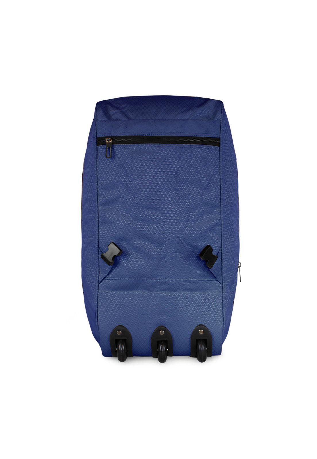 Bolso tipo Mochila con ruedas + Candado Challenger azul-4