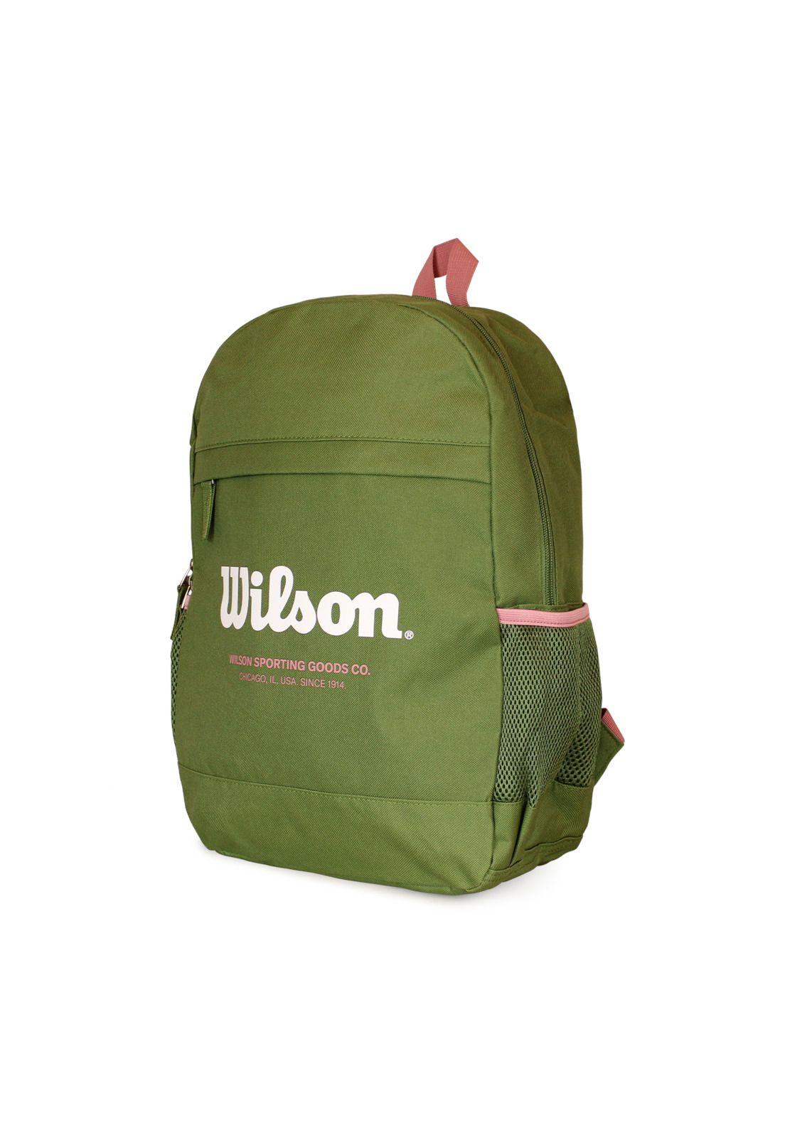 Pack Wilson mochila Atom verde + estuche Charlotte rosado-4