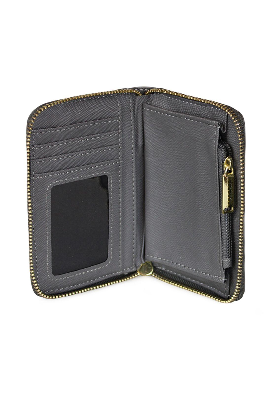 Pack Billetera Trifold gris + Pañuelo Oni pink Kenneth Cole-3
