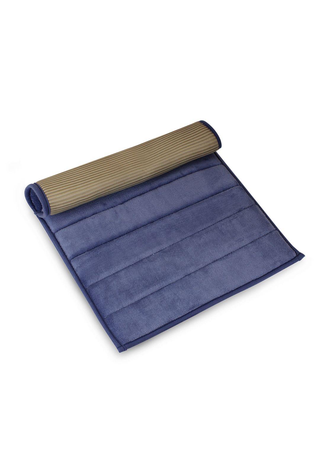 Alfombra de baño Nautica 40x60cm coralina ultra suave azul-2