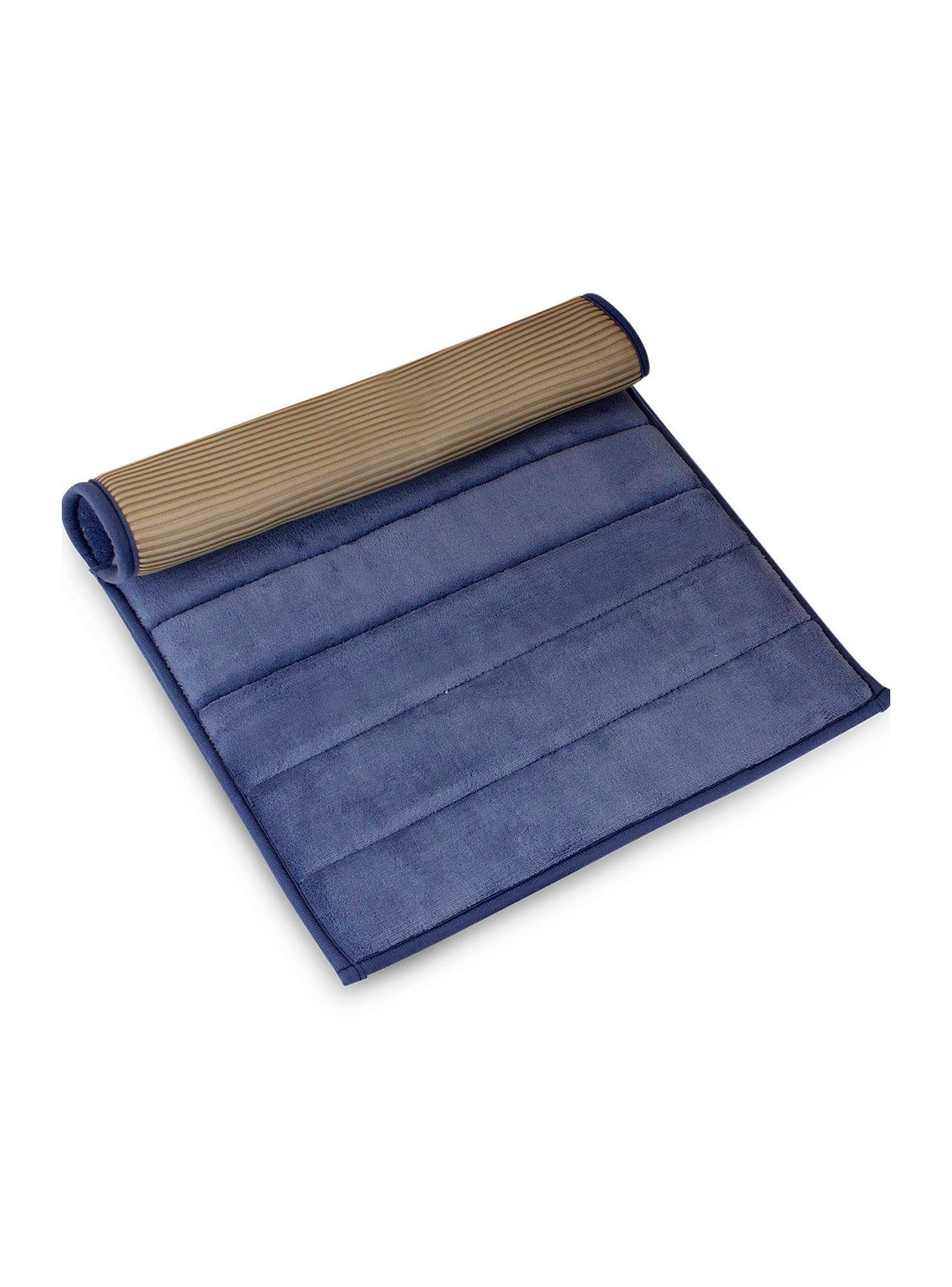 Alfombra de baño Nautica Home 40x60cm coralina ultra suave azul-2