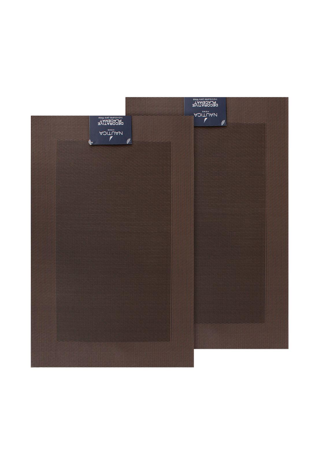 Pack 2 Individuales de mesa Nautica Home 45x30cm café-3