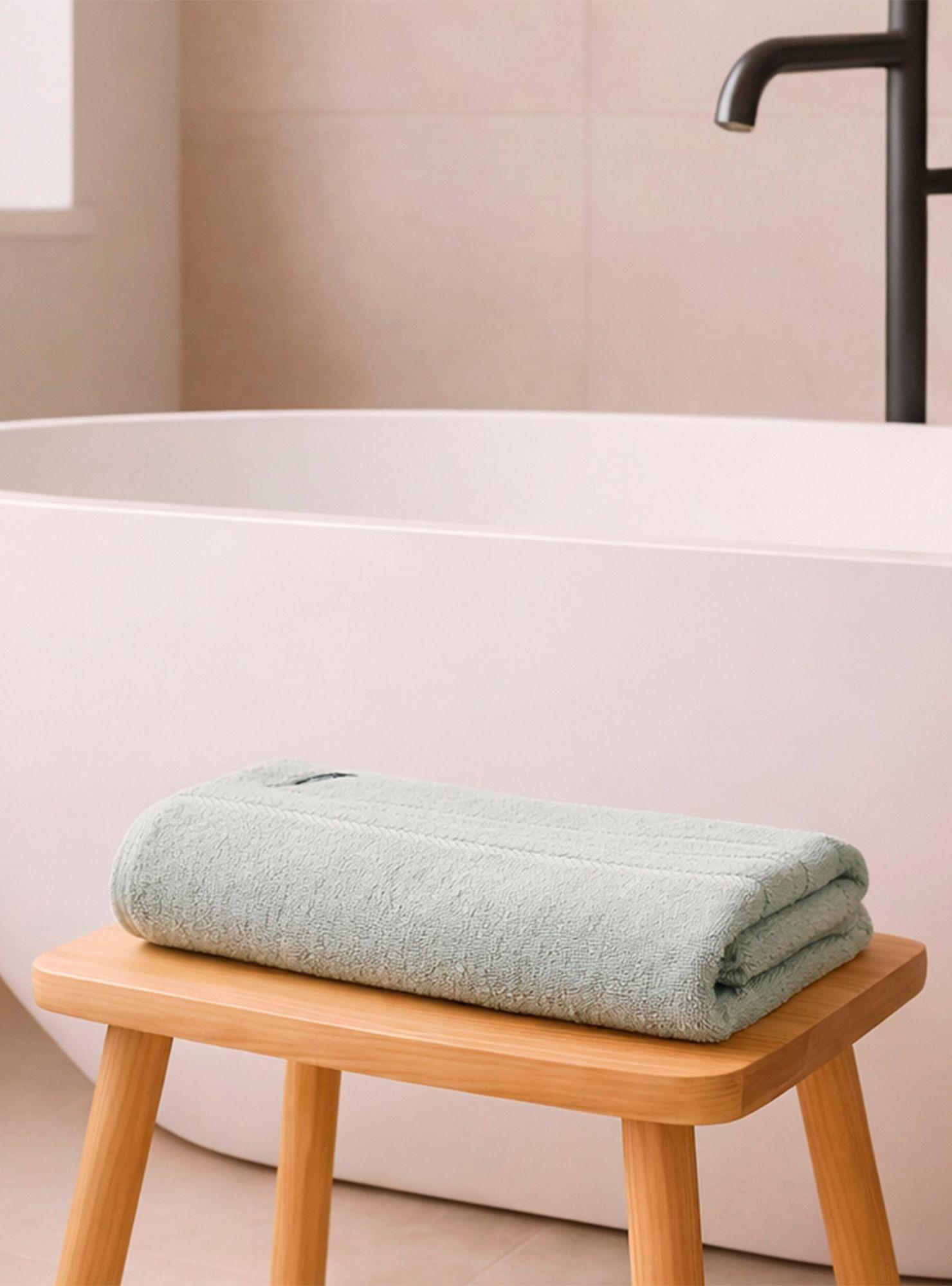 Toalla de Baño Cuerpo Nautica Home 100% algodón 76x137cm gris claro-0