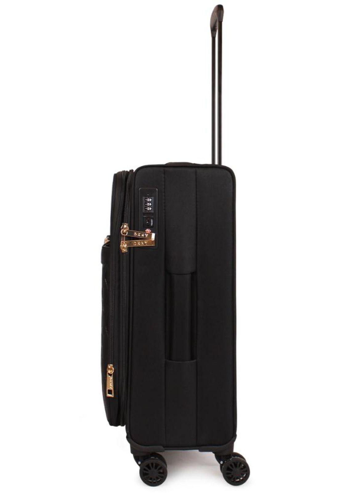 Maleta blanda Donna Karan mediana IMPRESSIONIST 20kg negra DKNY-6