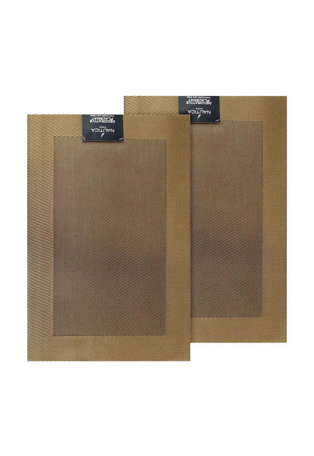 Pack 2 Individuales de mesa Nautica Home 45x30cm dorado-3