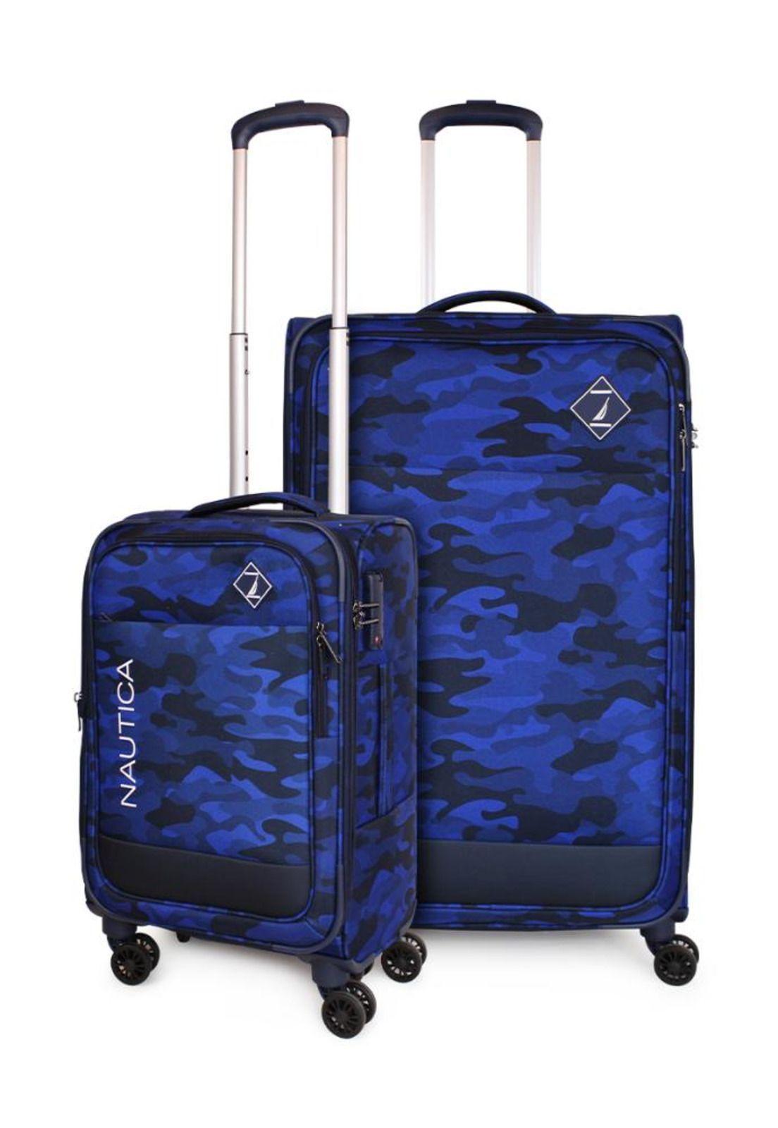 Pack 2 maletas blandas de tela S+L Barham azul Nautica-0