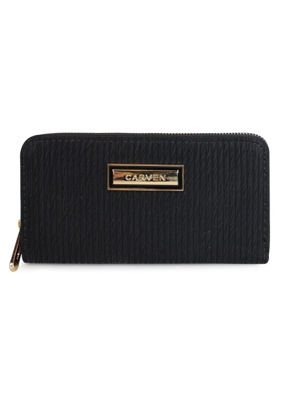 Billetera mujer Abby negra Carven-0