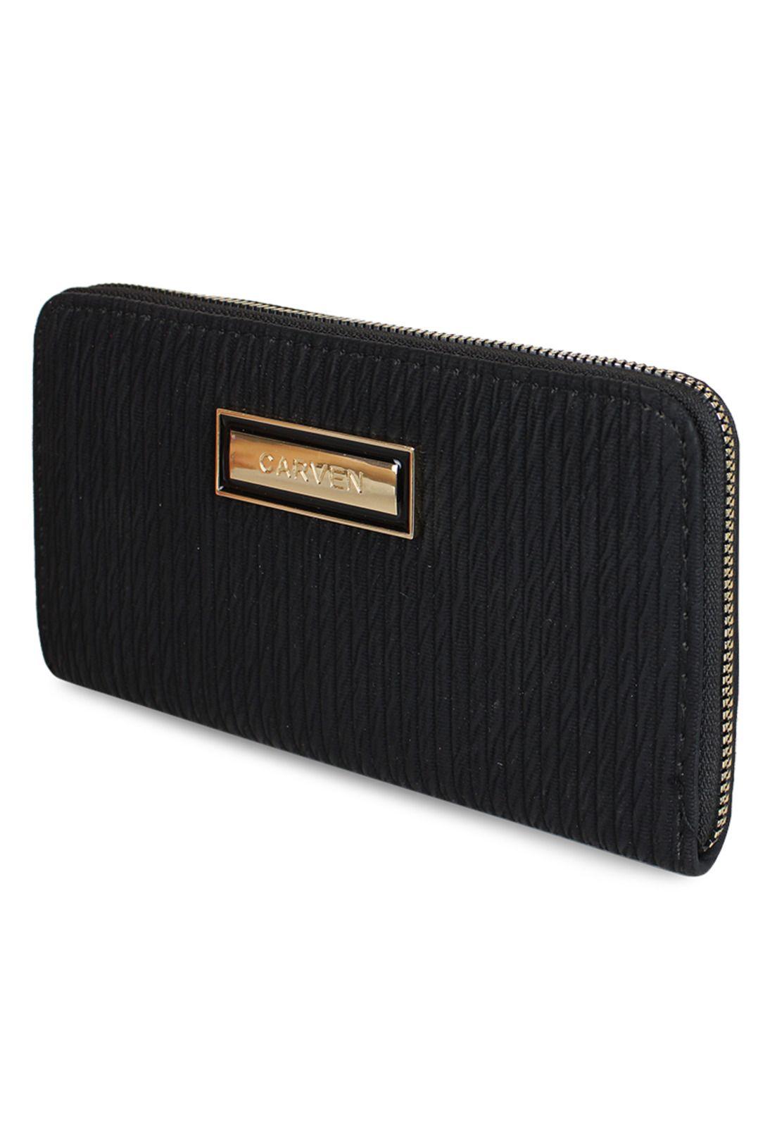 Billetera mujer Abby negra Carven-1