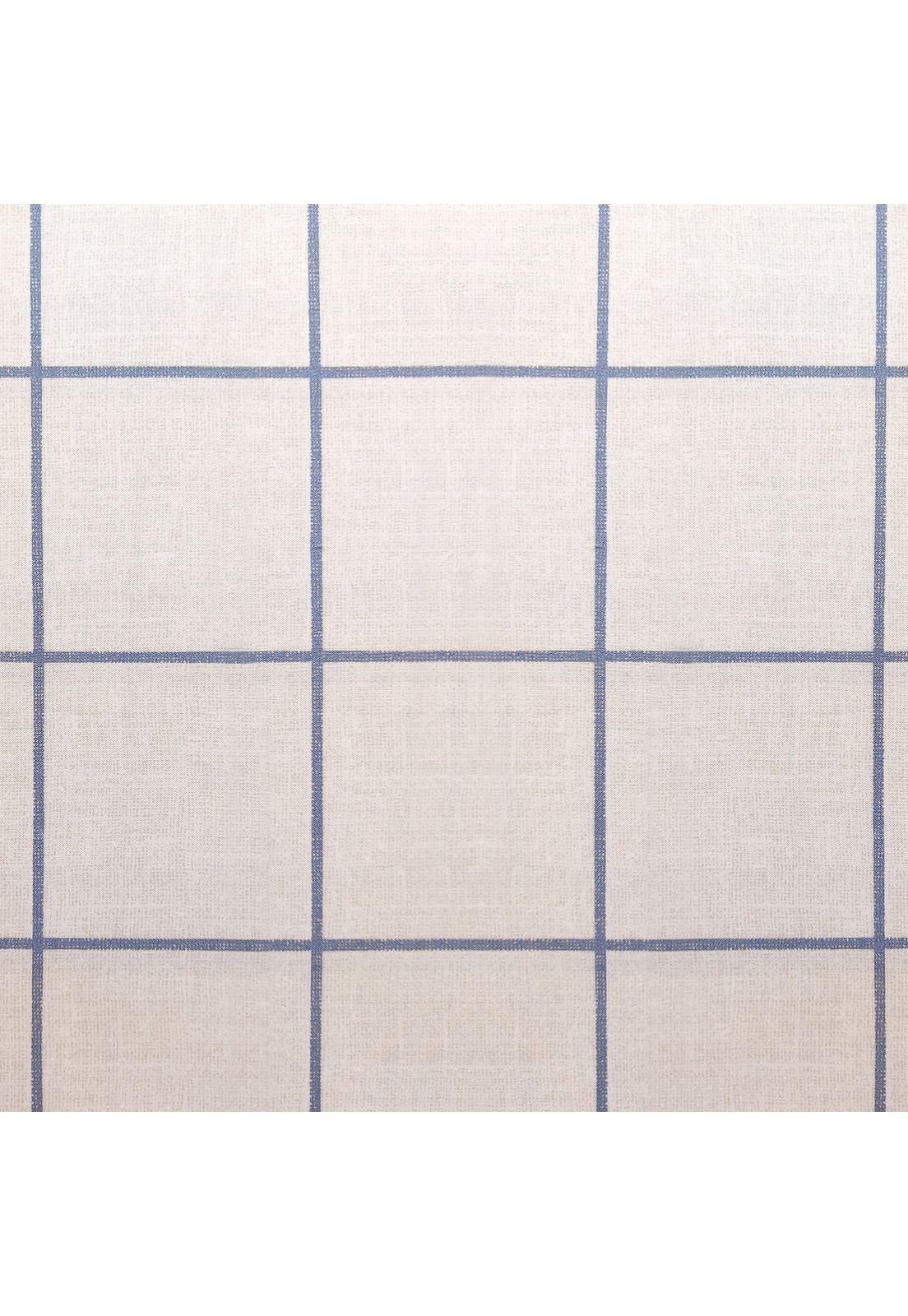 Juego de sábanas Nautica 4 piezas microfibra 2 plazas diseño a cuadros blanco-4