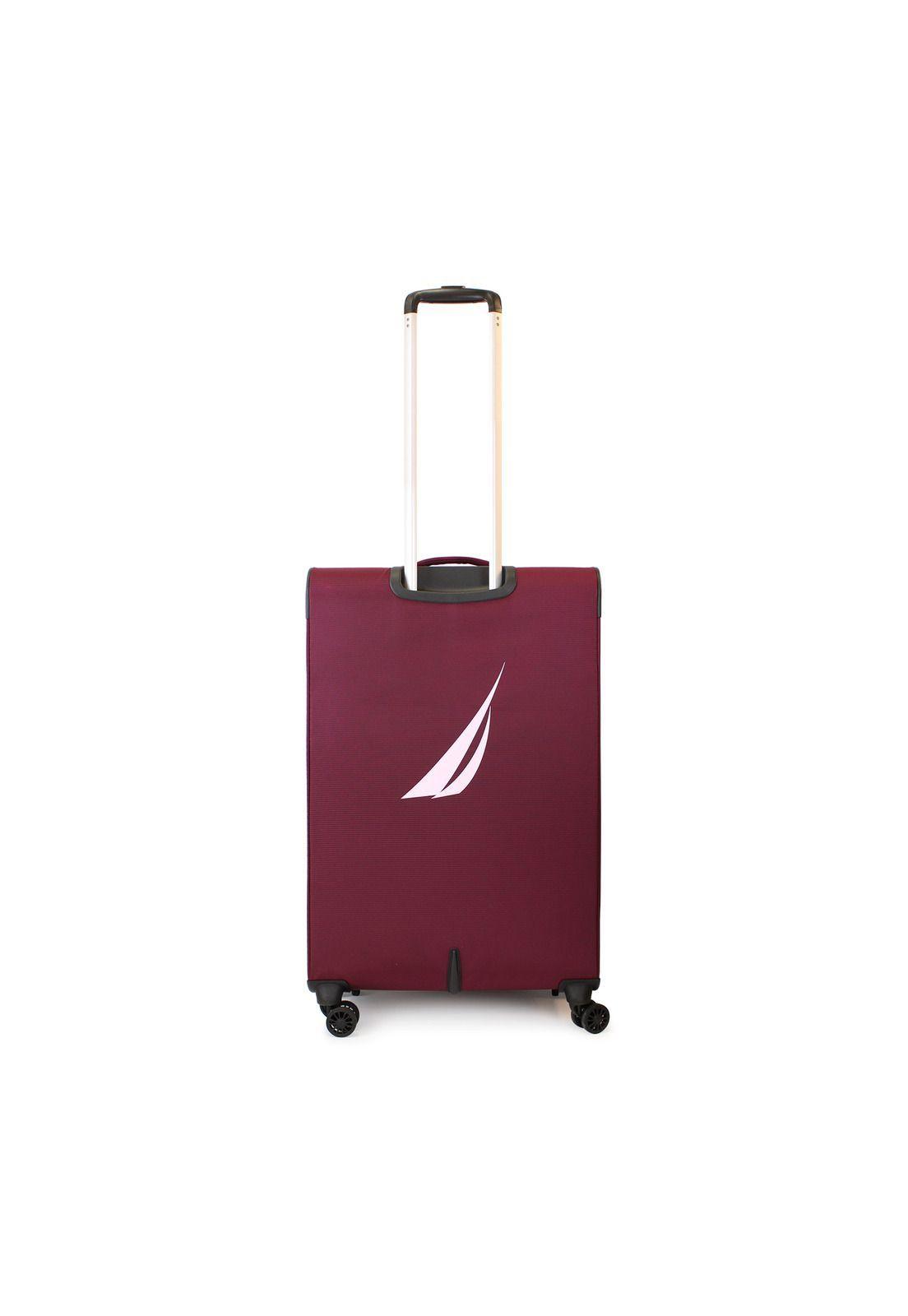 Pack 2 maletas blandas de tela S+M Nautica Marbella 10k y 20k burdeo-7