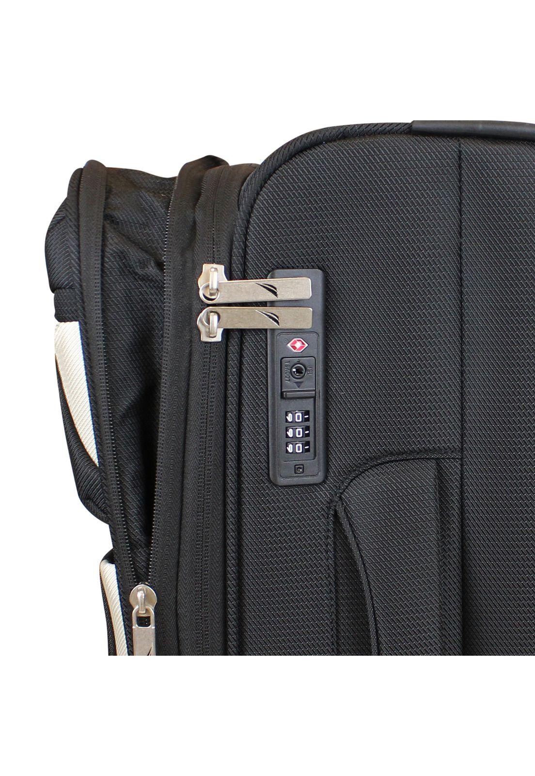 Maleta de tela grande Nautica Marbella L 23kg negra-2