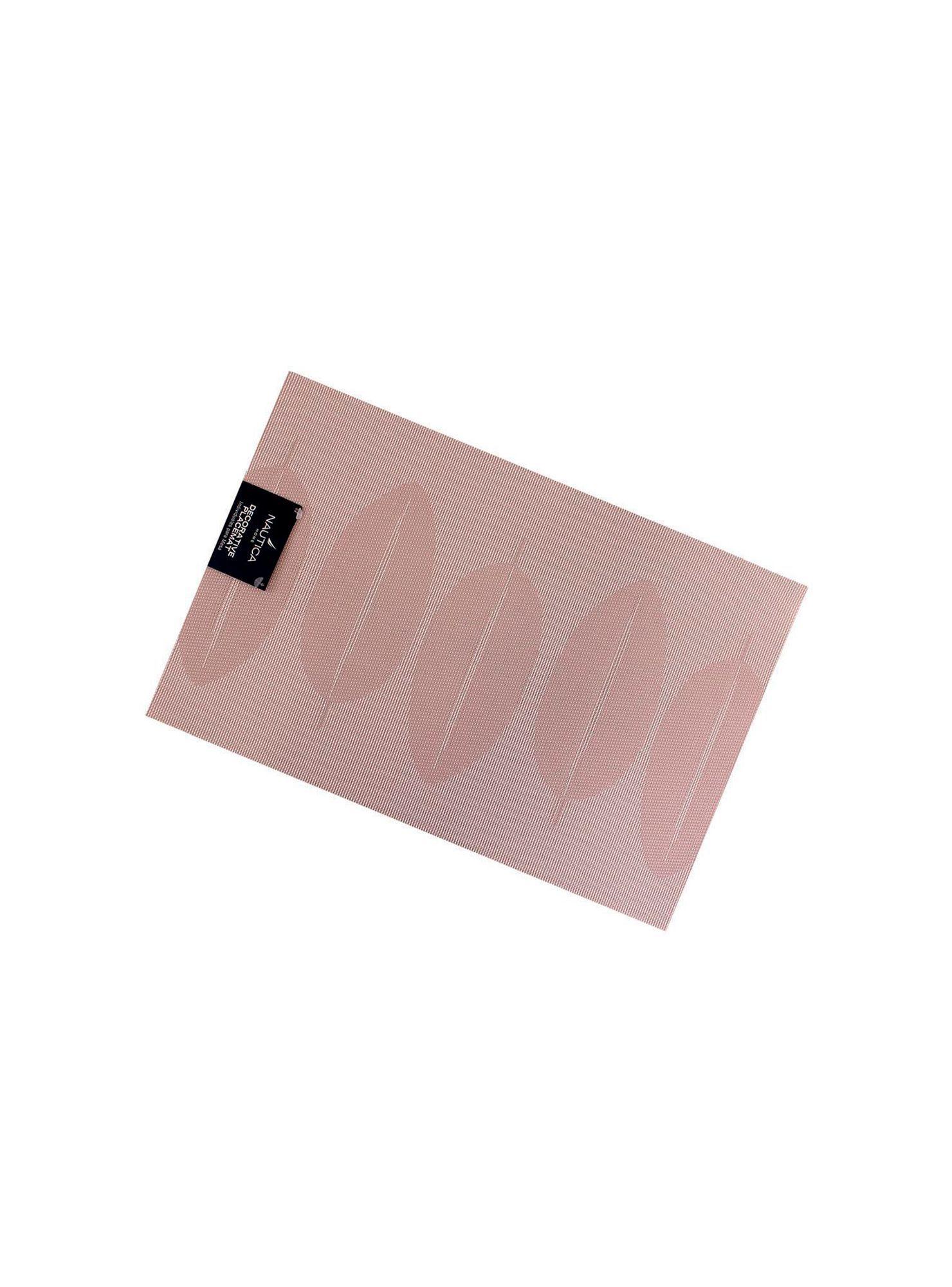 Pack 4 Individuales Nautica Home 45x30cm reversible hojas rosa-2