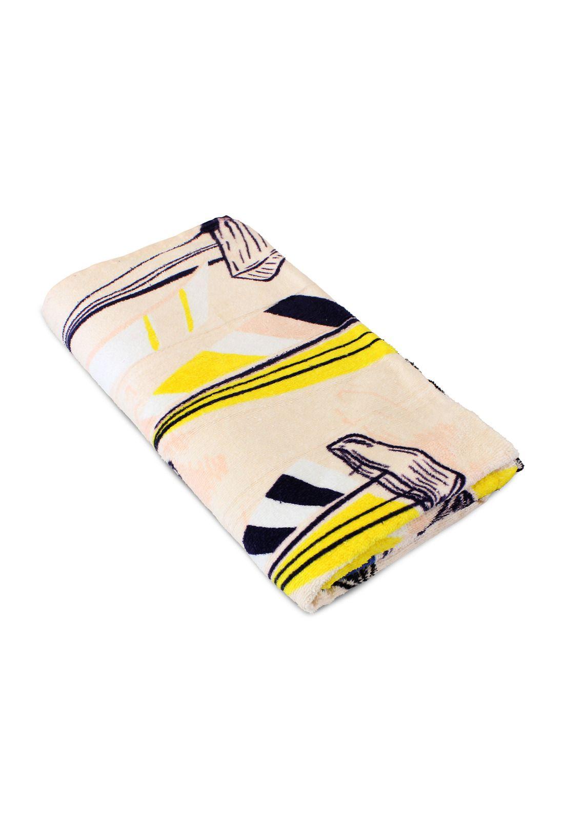 Toalla de playa 100% Algodón 160x80 diseño barcos Nautica-3