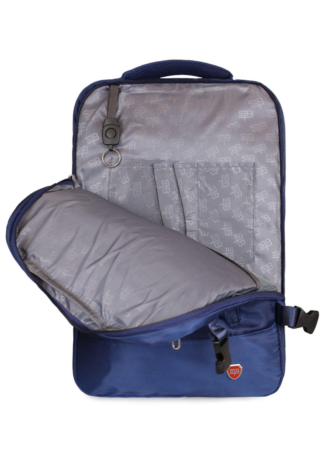 Mochila Viral azul con usb Swiss Bag-3