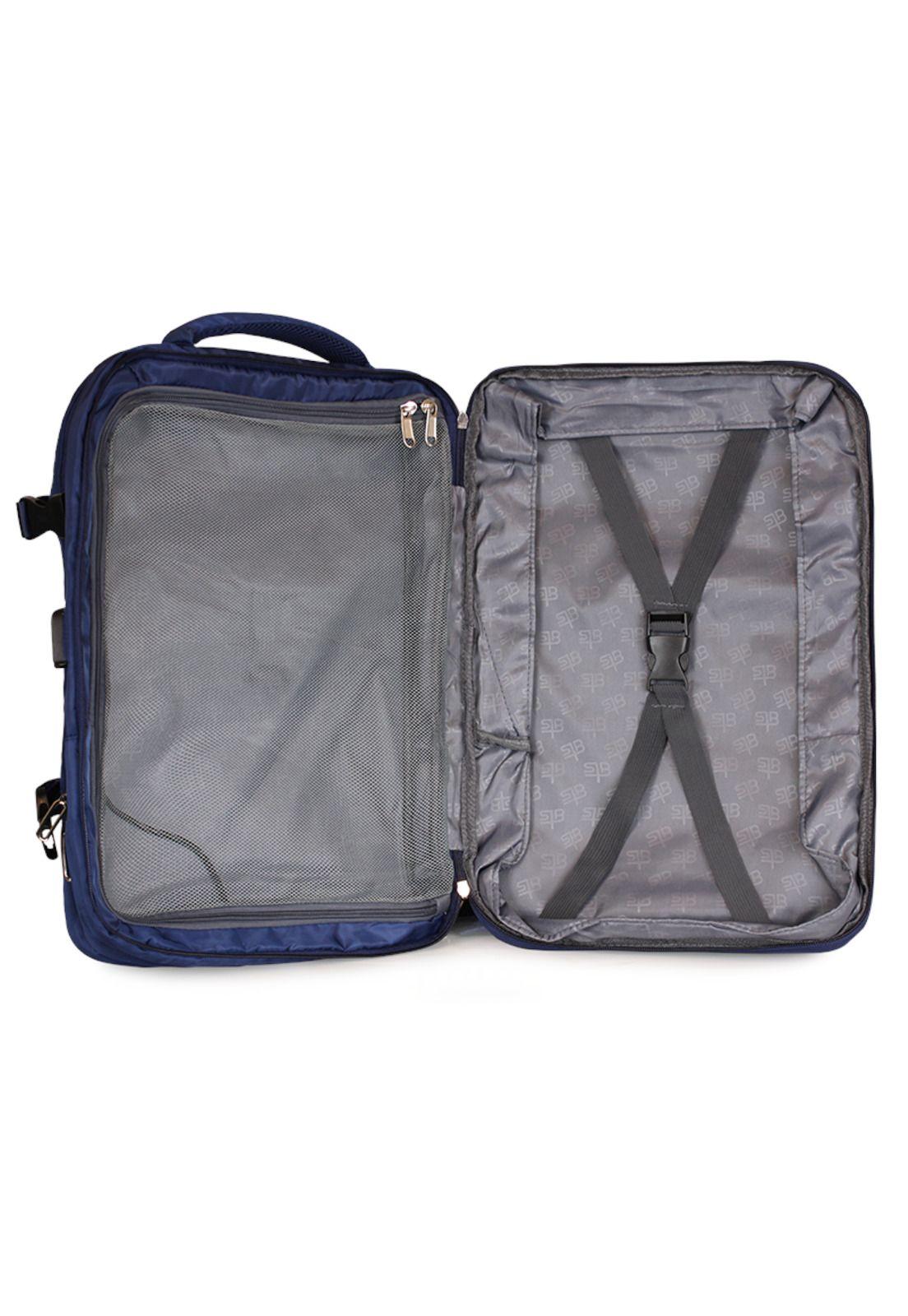 Mochila Viral azul con usb Swiss Bag-4