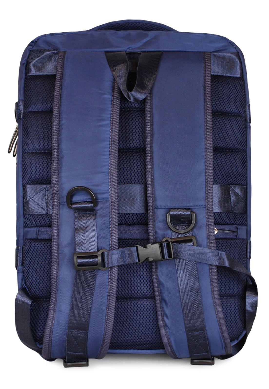 Mochila Viral azul con usb Swiss Bag-7