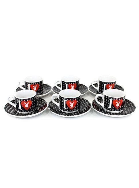 Juego de Tazas Playboy Negras 021-1
