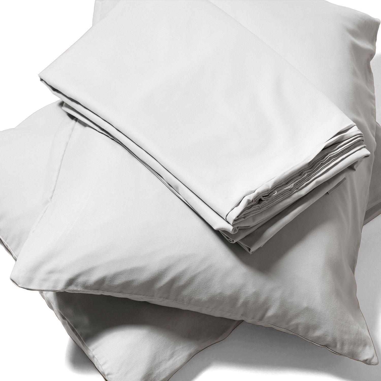 Juego de sábanas Nautica 4 piezas microfibra 2 plazas blanca-3