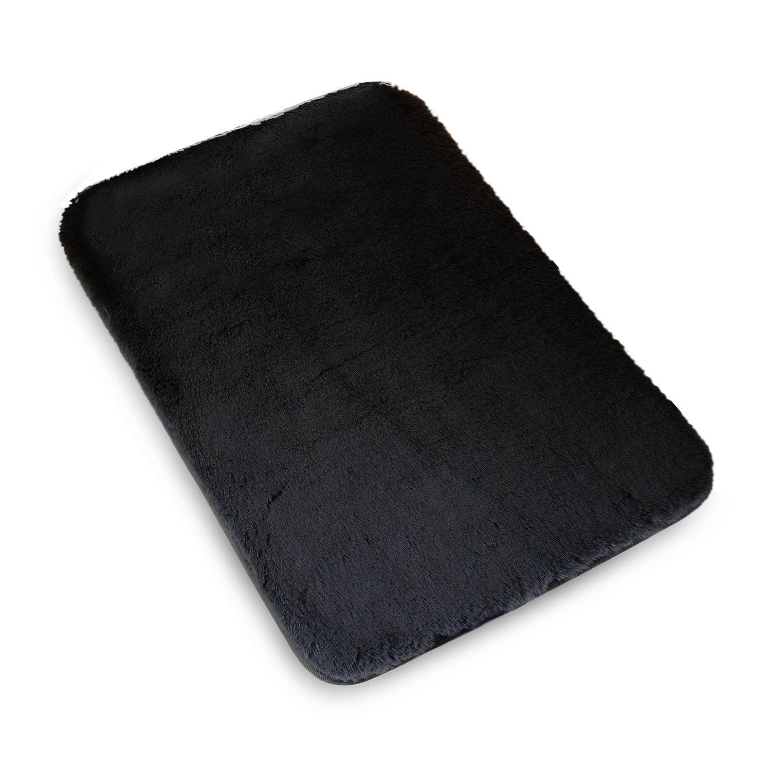 Alfombra de baño Nautica Home ultra suave 40x60cm negra-4