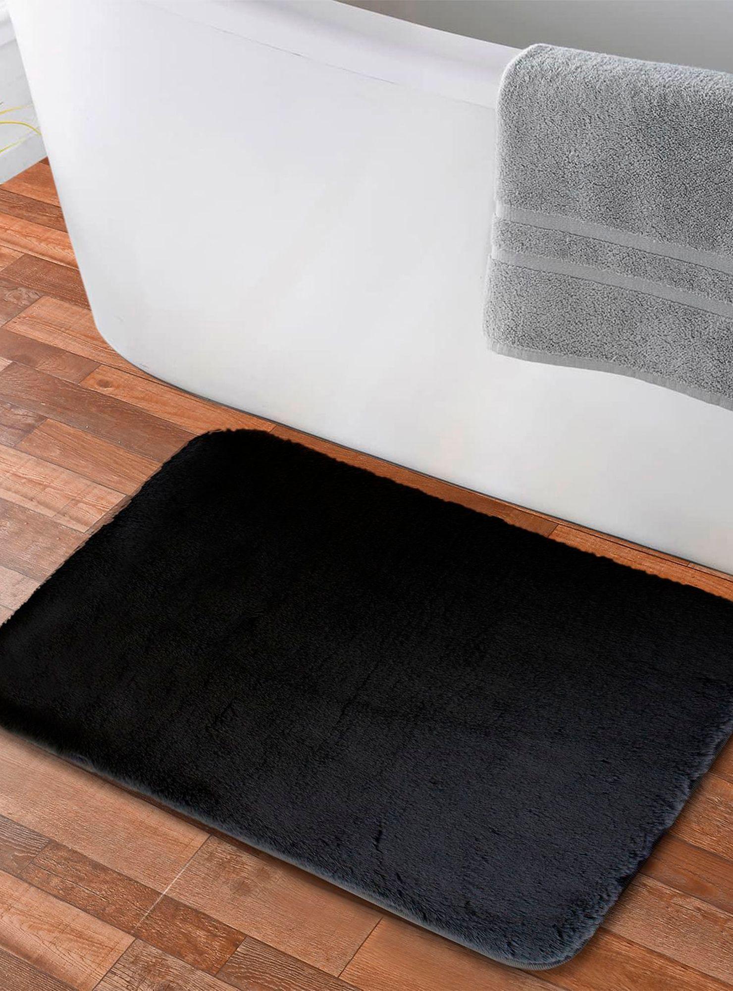 Alfombra de baño Nautica Home ultra suave 40x60cm negra-0