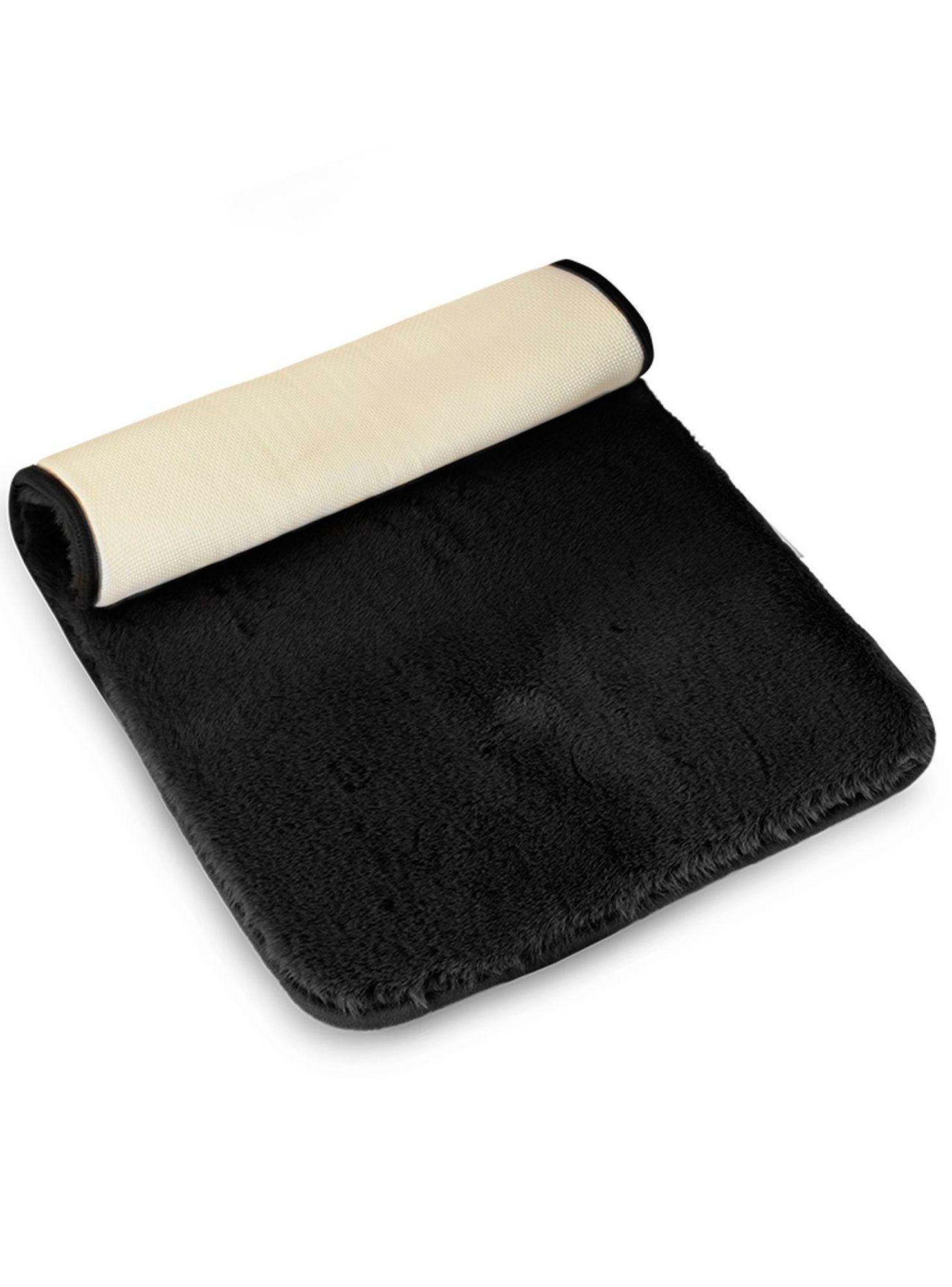 Alfombra de baño Nautica Home ultra suave 40x60cm negra-2