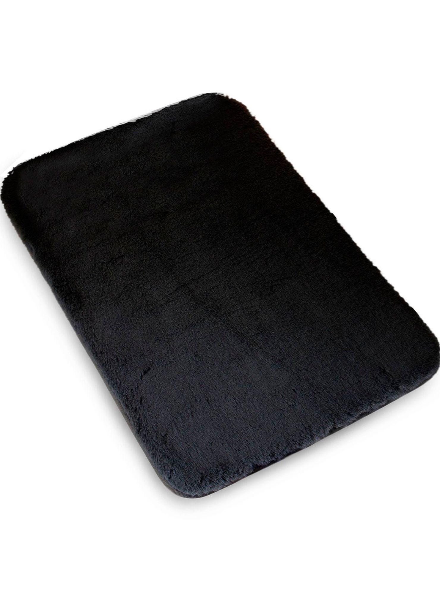 Alfombra de baño Nautica Home ultra suave 40x60cm negra-3