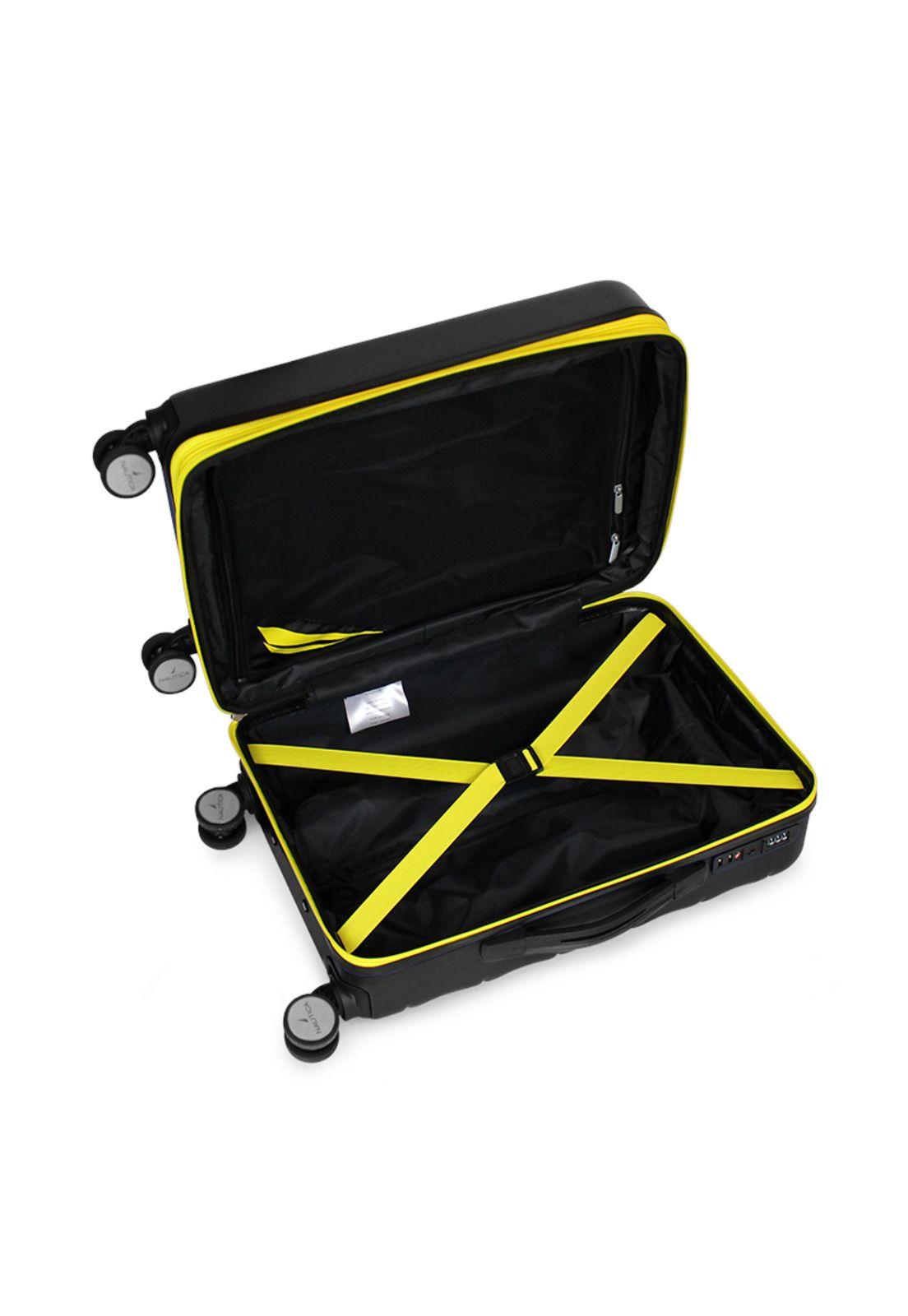 Pack Nautica Maleta cabina Ibiza negra 10kg + Mochila Malik-7