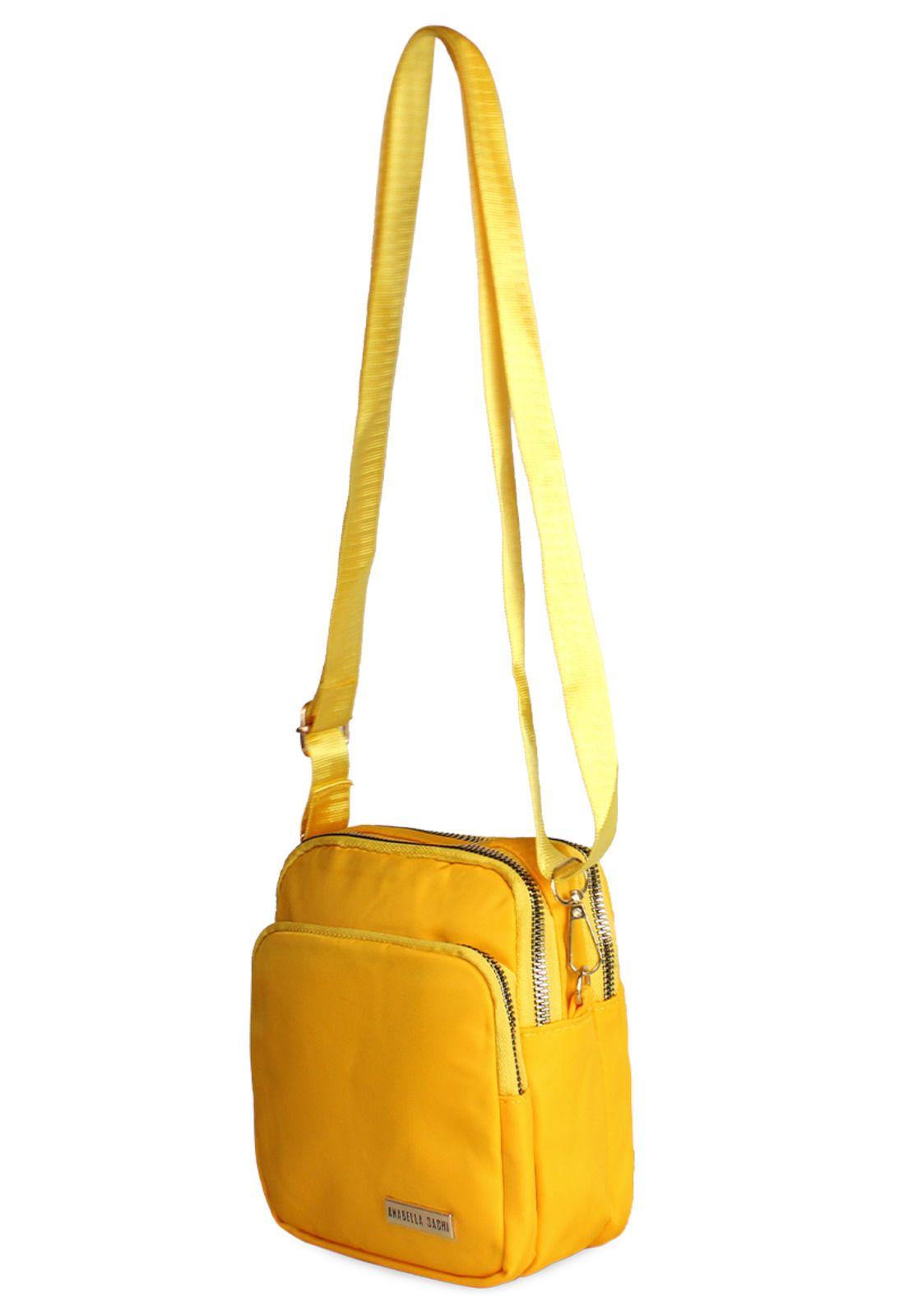 Cartera bandolera Isa amarilla Anabella Sachi-2