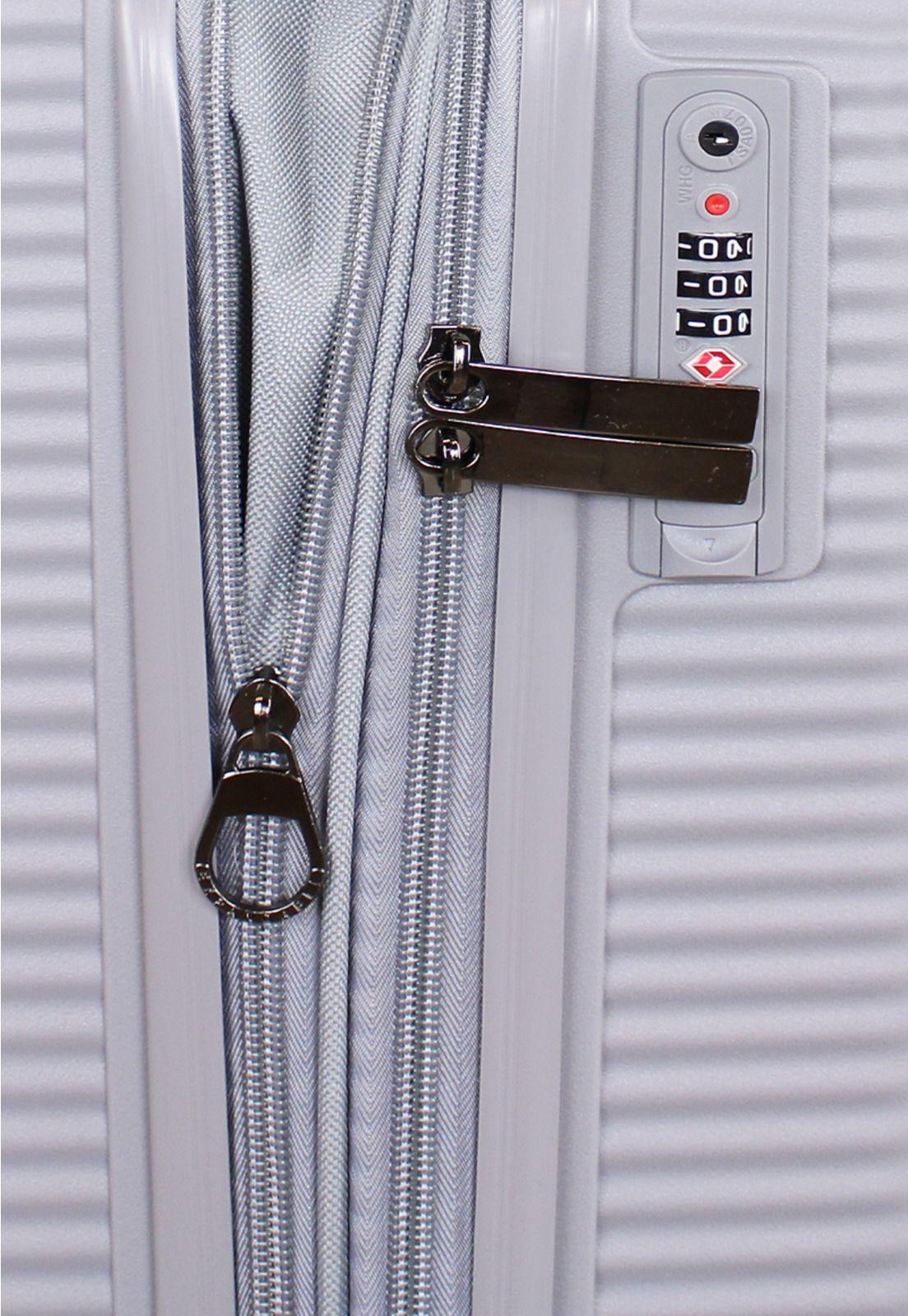 Maleta cabina con ruedas extraibles Lovers gris F la Maleta de Chile-5