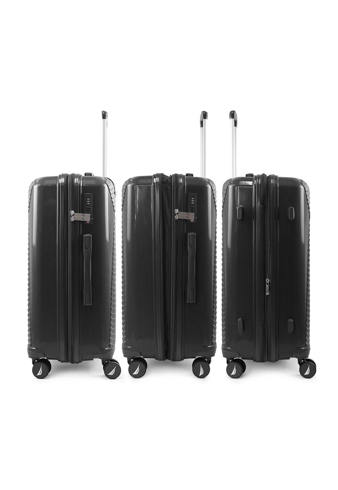 Pack 2 maletas Nautica Niza cabina 10k y grande 23k negra-6