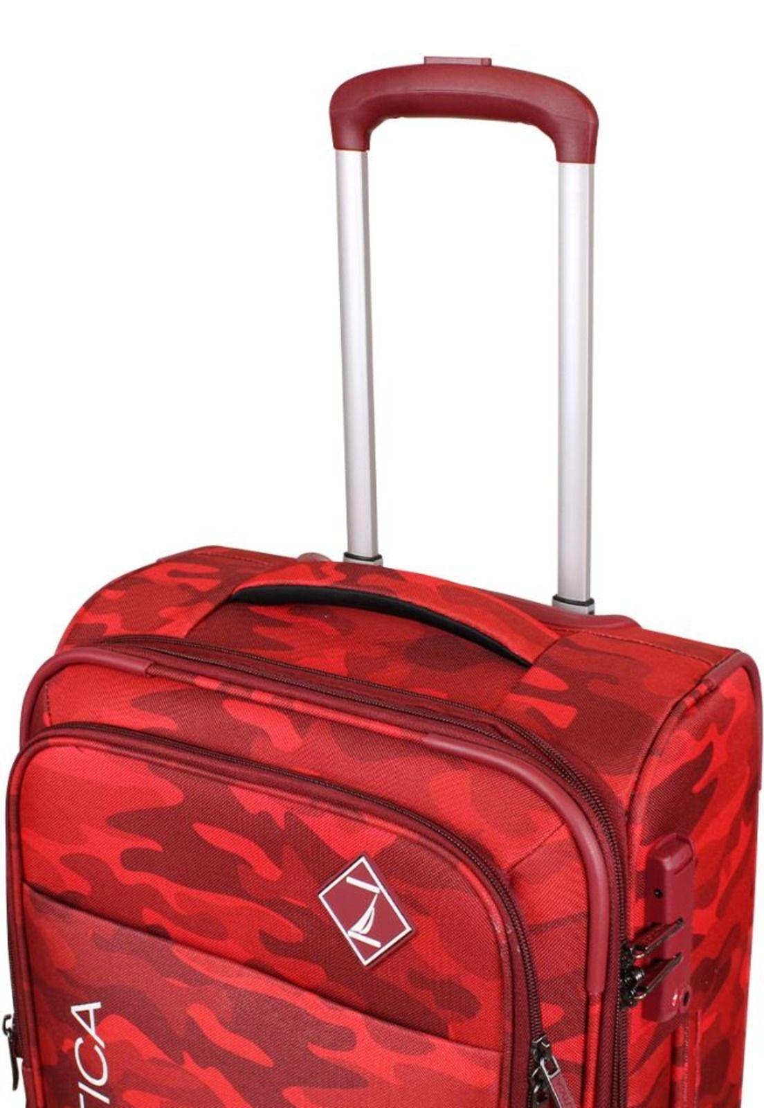Pack 2 maletas blandas de tela M+L Barham roja Nautica-2
