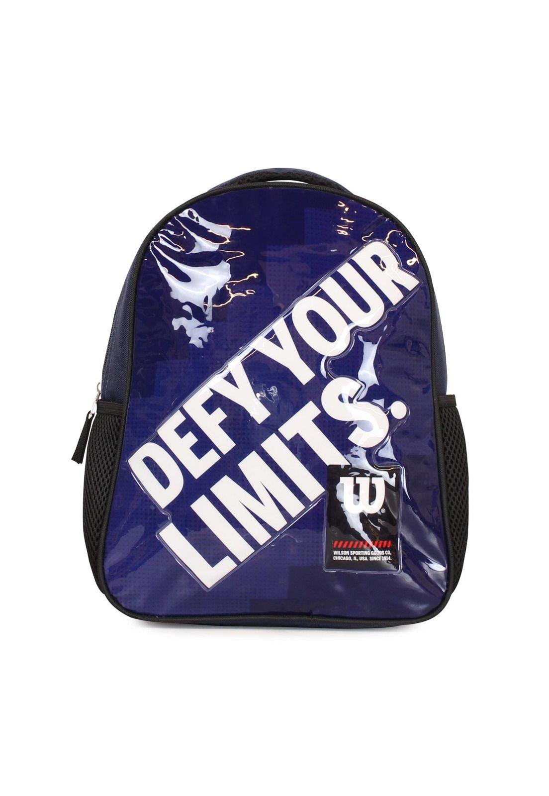 Pack Wilson 2 mochilas infantil Logan negra y azul-4