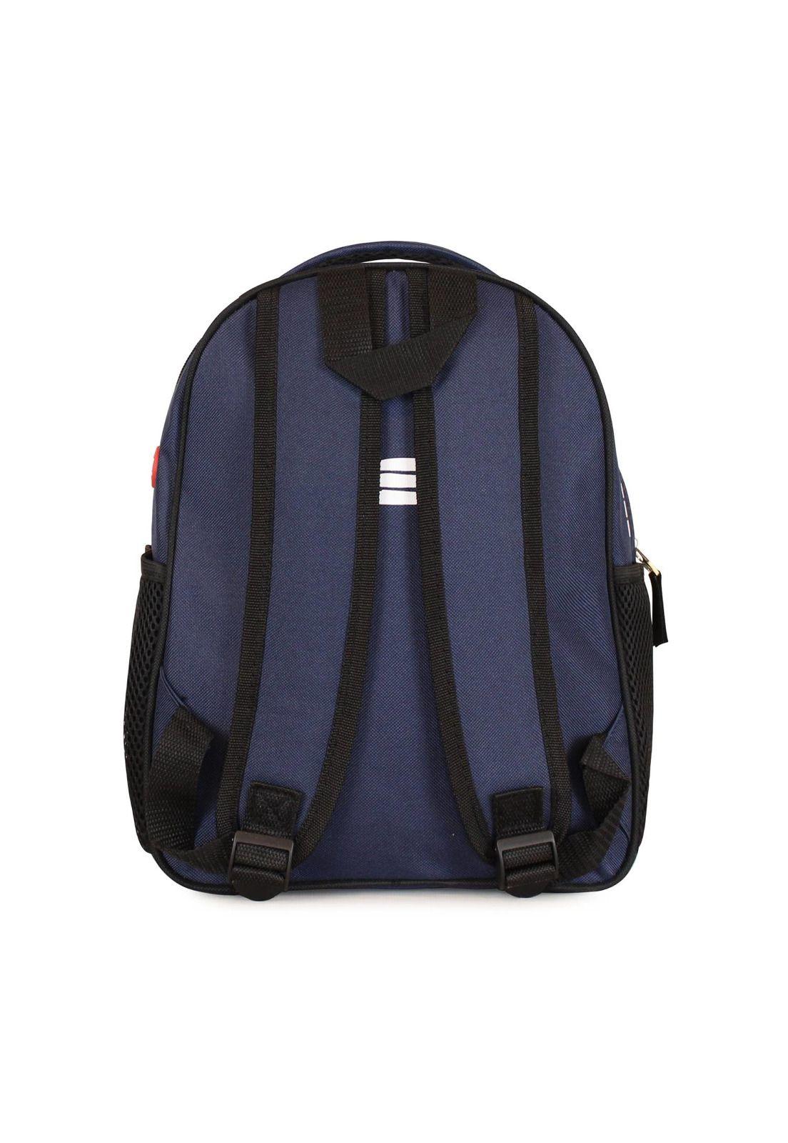 Pack Wilson 2 mochilas infantil Logan negra y azul-6