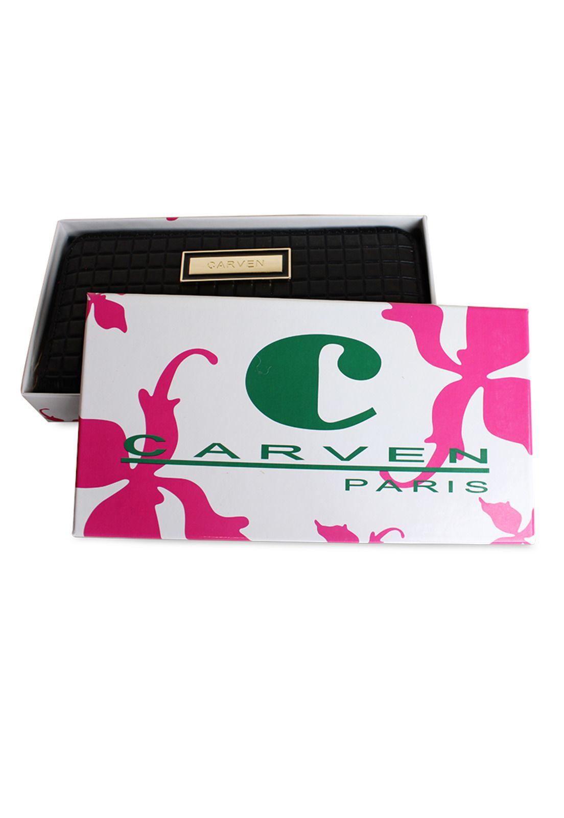 Billetera mujer Nina negra Carven Paris-4
