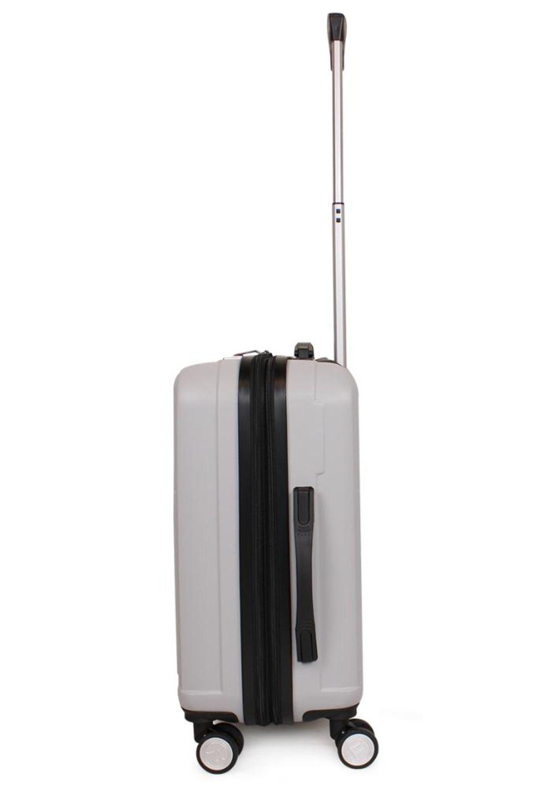 Maleta Flip de cabina con usb gris F la Maleta de Chile-9