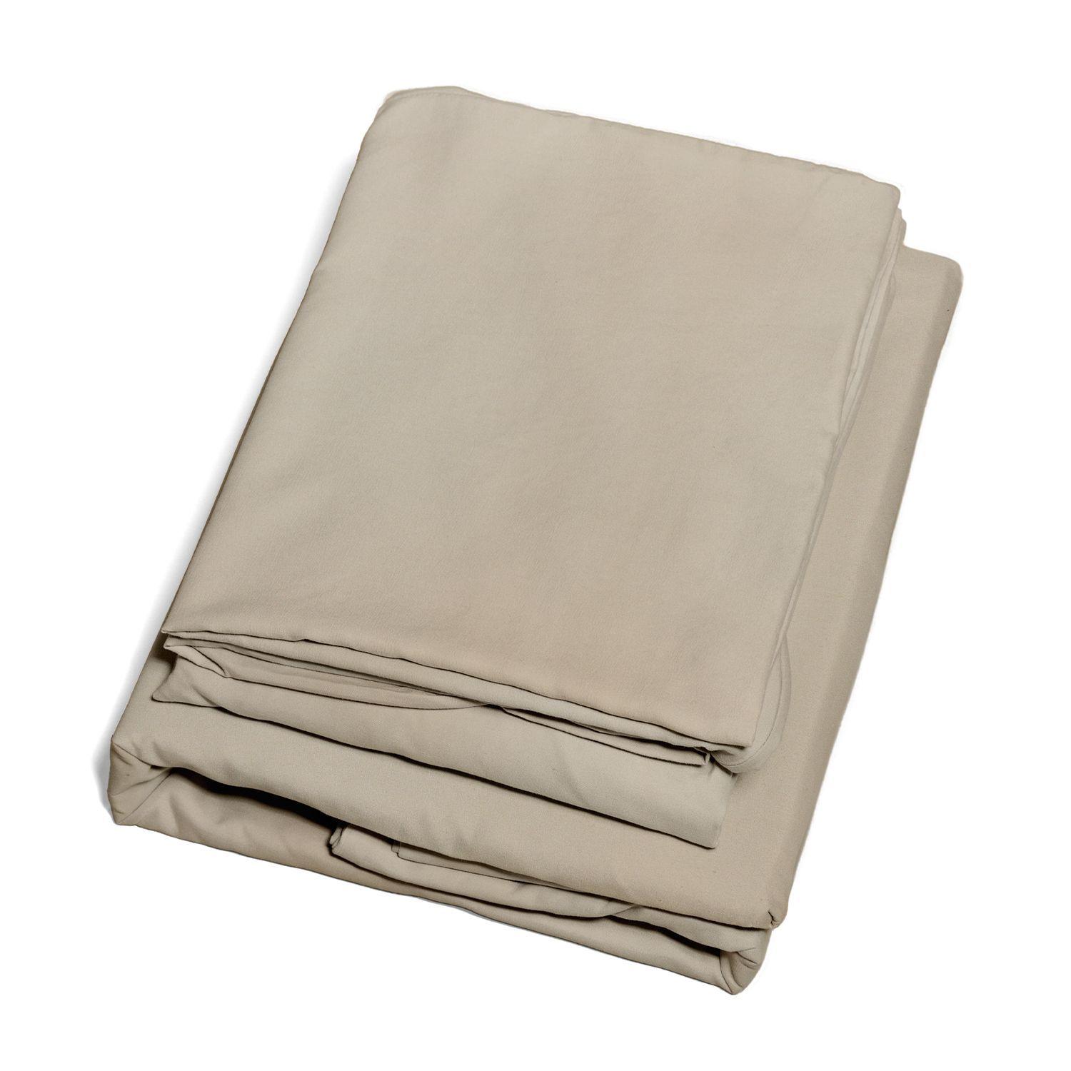 Juego de sábanas Nautica 4 piezas microfibra 2 plazas beige-4