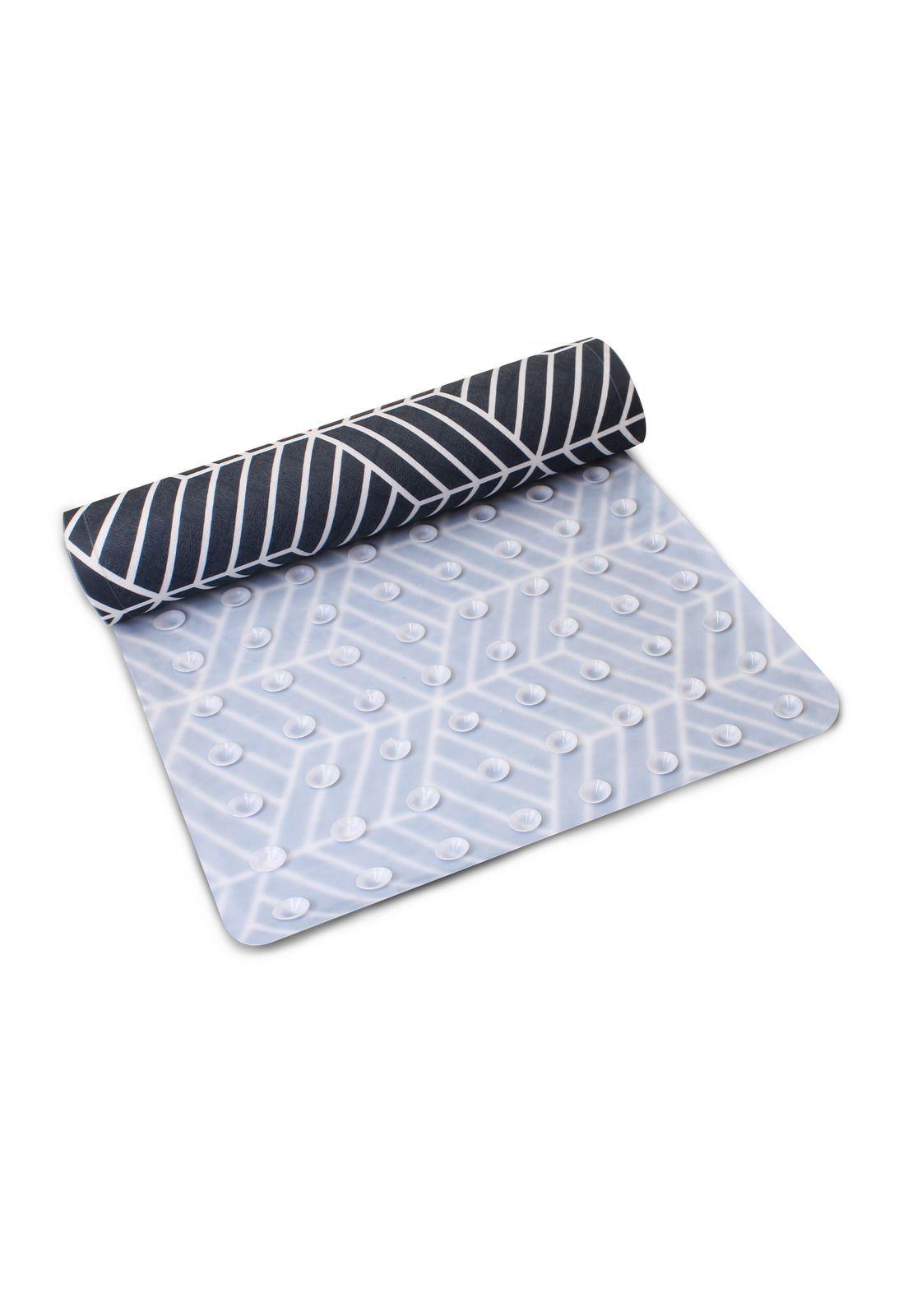 Alfombra de baño Nautica PVC antideslizante 39x69cm azul-blanco-2