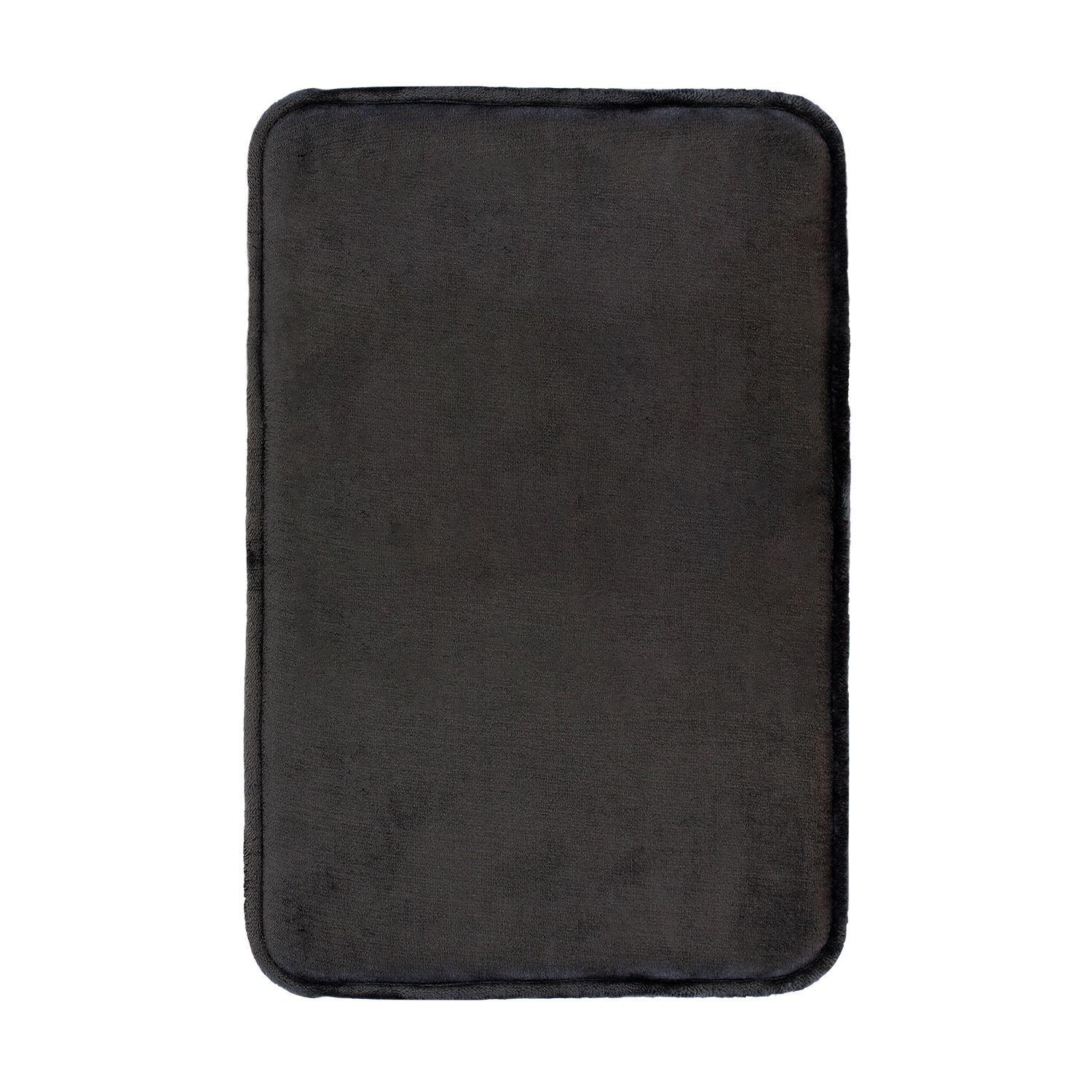 Alfombra de Baño Nautica flannel 40x60cm antideslizante negro-5